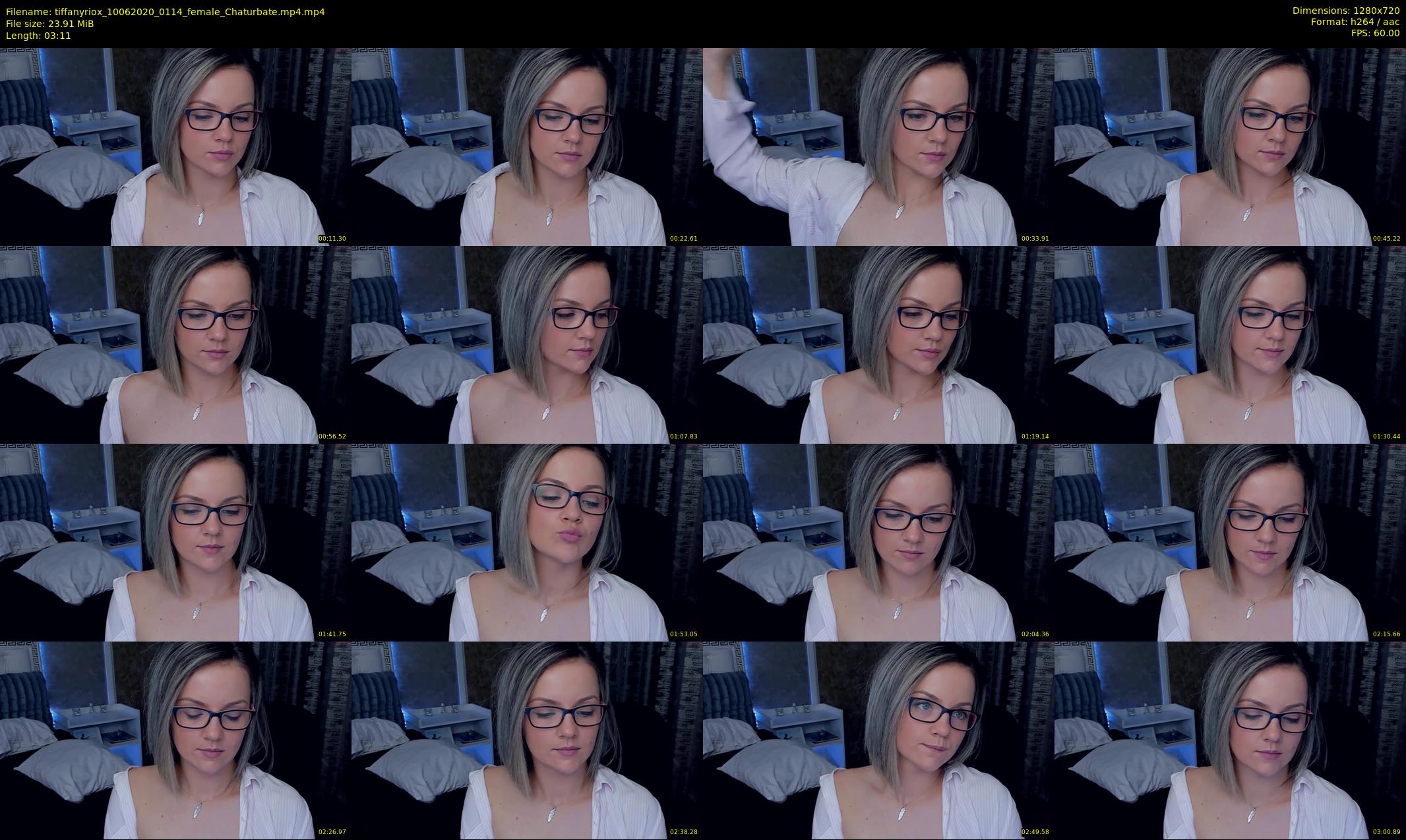 tiffanyriox — 4 minute Chaturbate female cam show recording, 720p, Jun 10, 2020