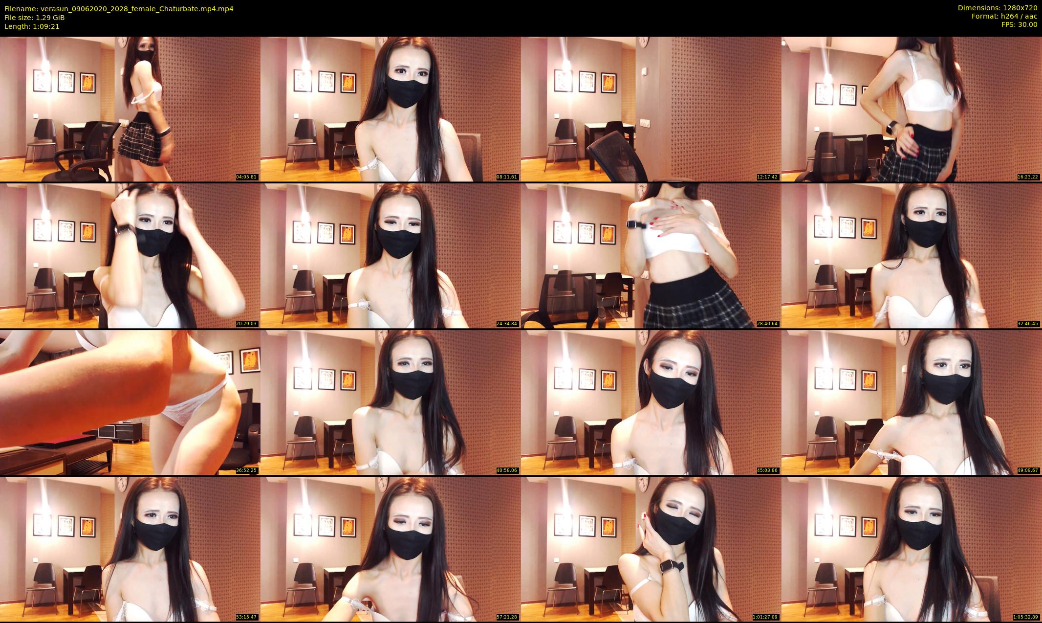 verasun — 70 minute Chaturbate female cam show recording, 720p, Jun 9, 2020