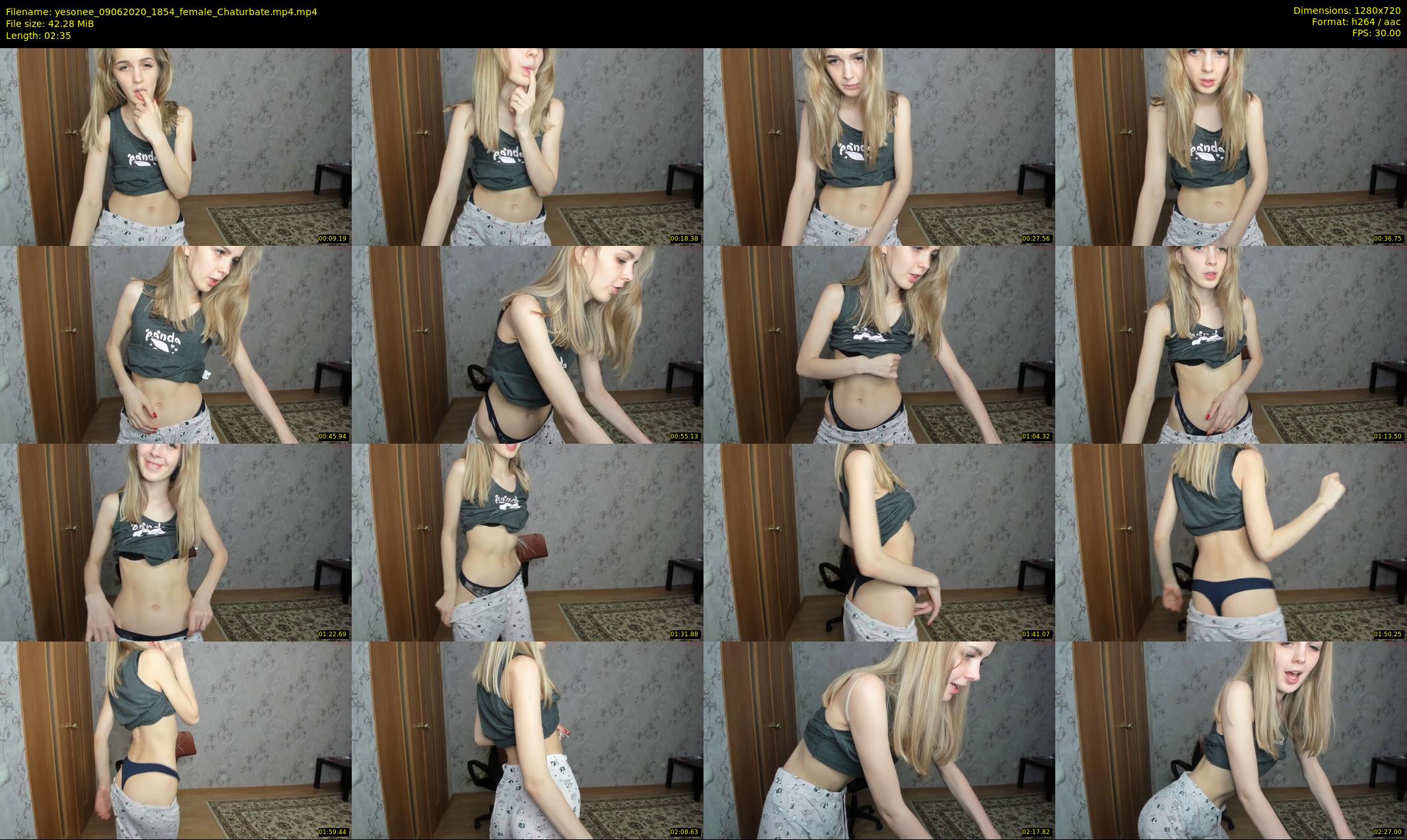 yesonee — 3 minute Chaturbate female cam show recording, 720p, Jun 9, 2020