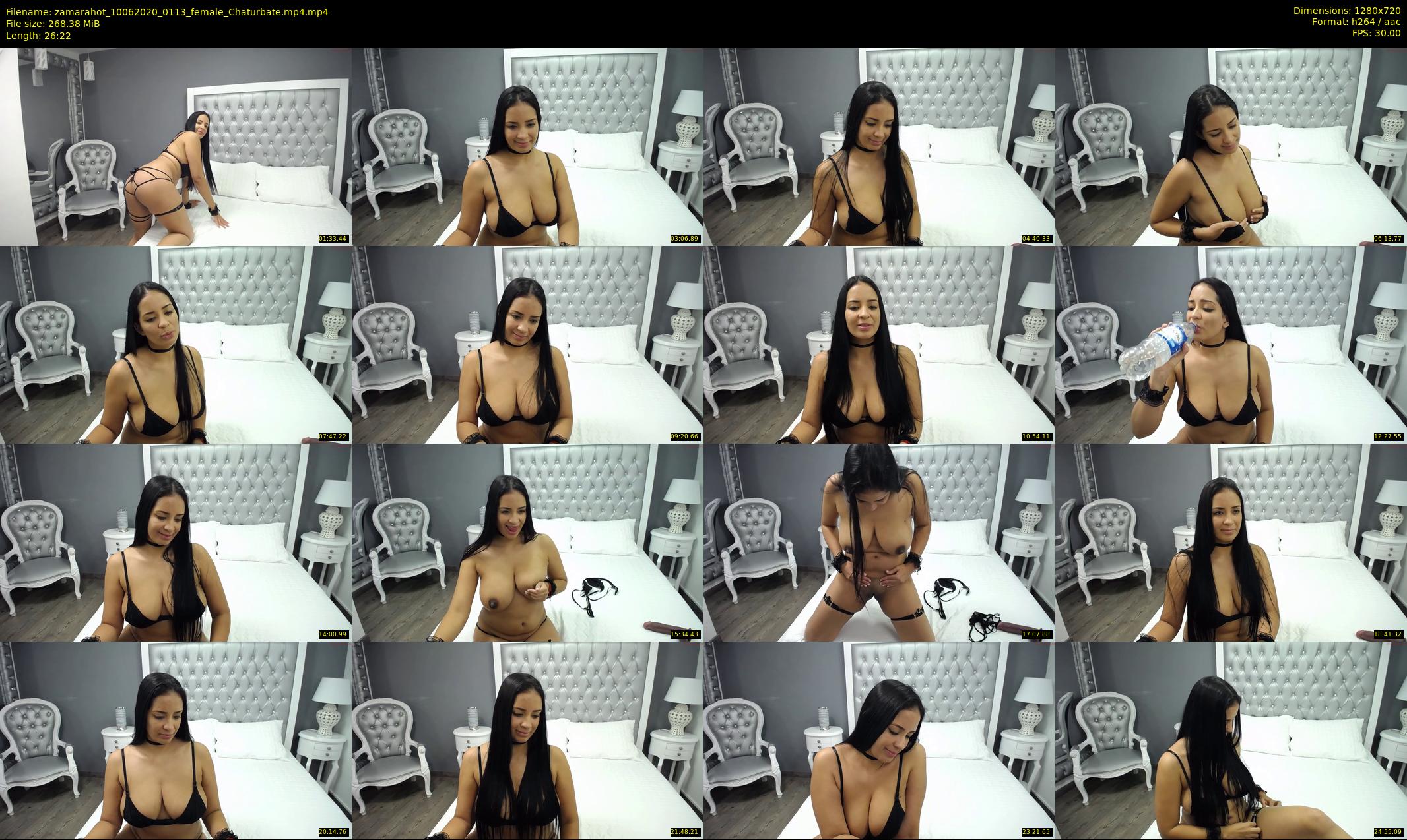 zamarahot — 27 minute Chaturbate female cam show recording, 720p, Jun 10, 2020