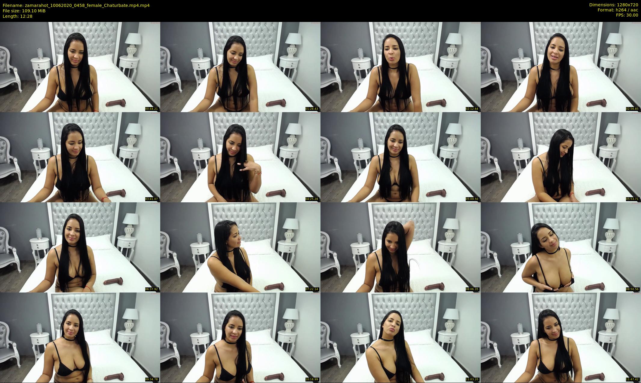 zamarahot — 13 minute Chaturbate female cam show recording, 720p, Jun 10, 2020