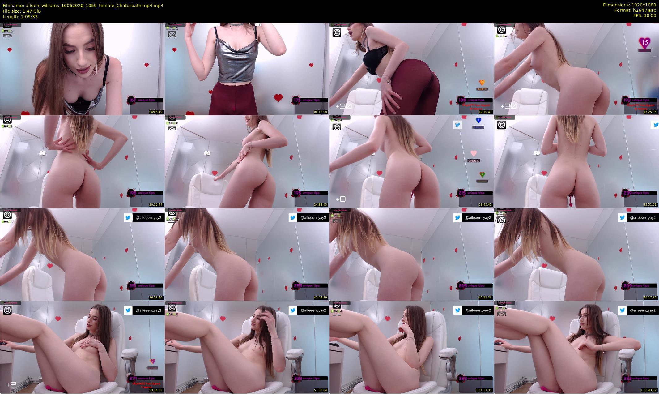 aileen_williams — 70 minute Chaturbate female cam show recording, 1080p, Jun 10, 2020