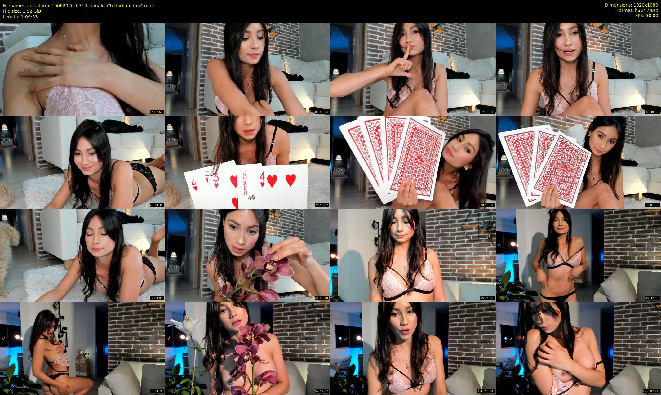 alejastorm — 70 minute Chaturbate female cam show recording, 1080p, Jun 10, 2020
