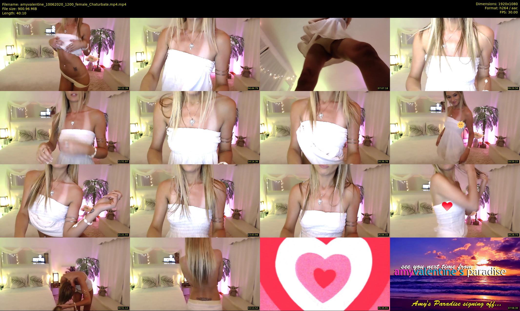 amyvalentine — 41 minute Chaturbate female cam show recording, 1080p, Jun 10, 2020