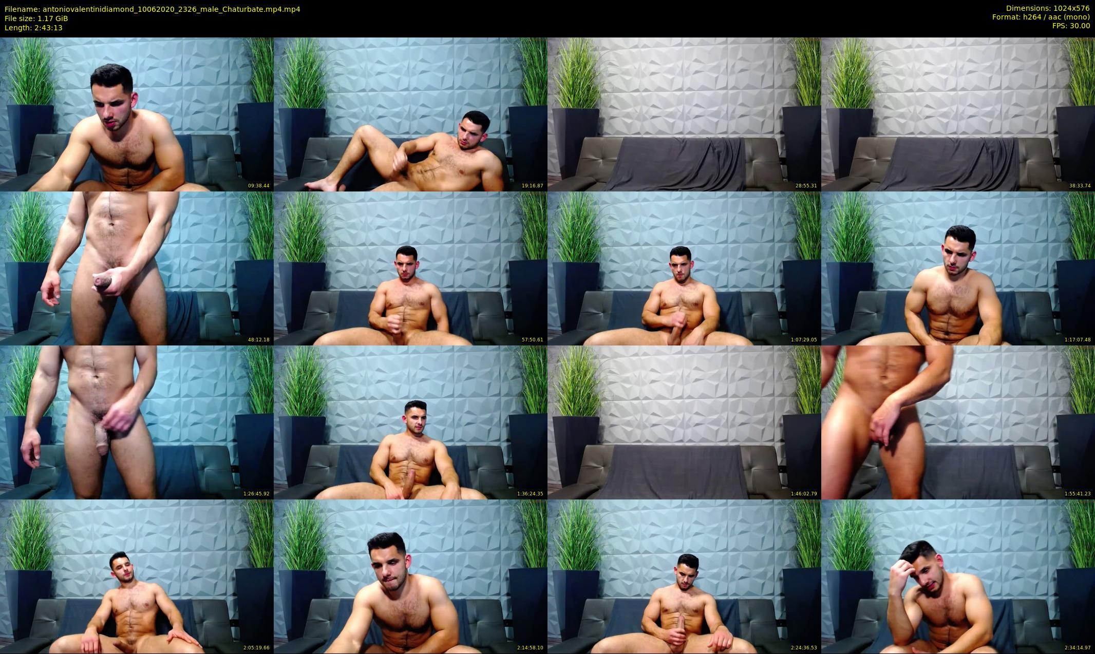antoniovalentinidiamond — 164 minute Chaturbate male cam show recording, 480p, Jun 10, 2020