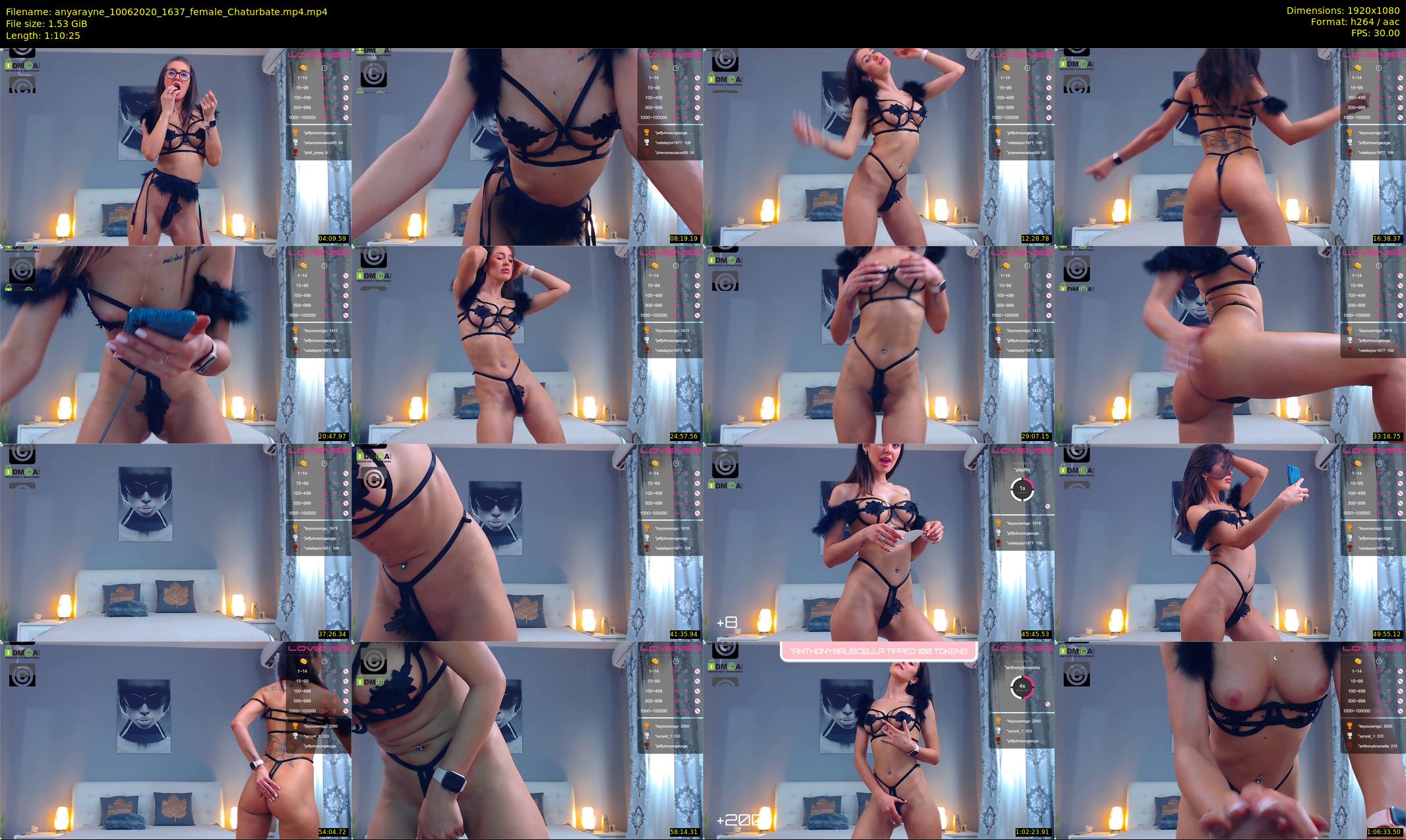 anyarayne — 71 minute Chaturbate female cam show recording, 1080p, Jun 10, 2020