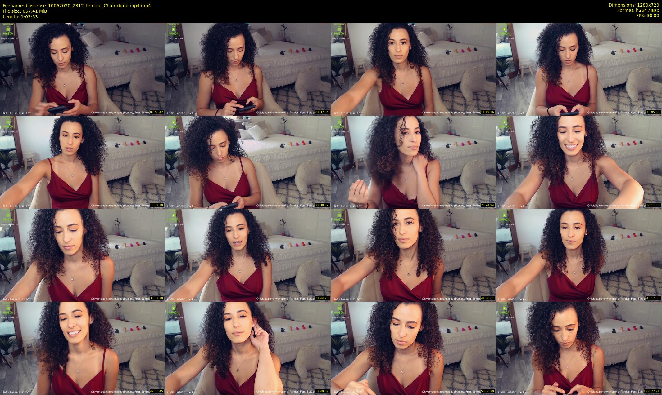 blissense — 64 minute Chaturbate female cam show recording, 720p, Jun 10, 2020