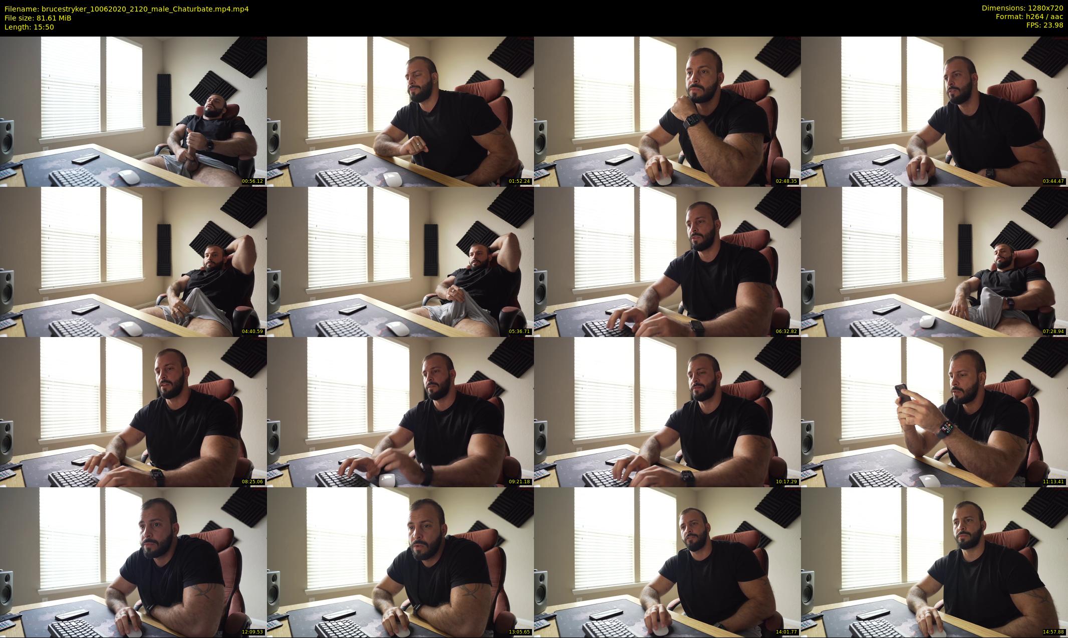 brucestryker — 16 minute Chaturbate male cam show recording, 720p, Jun 10, 2020