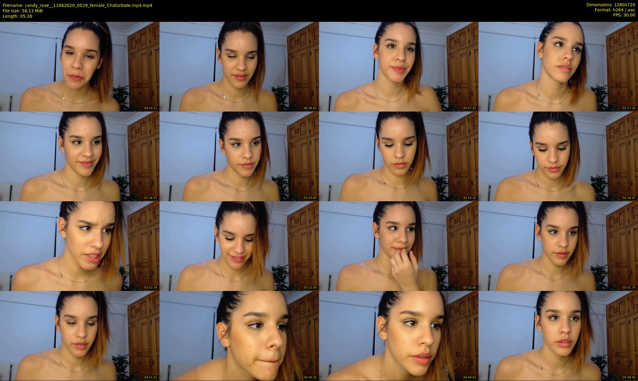 candy_rose_ — 6 minute Chaturbate female cam show recording, 720p, Jun 11, 2020