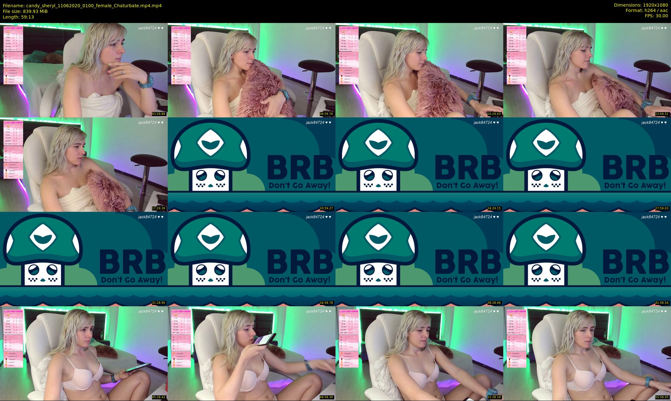 candy_sheryl — 60 minute Chaturbate female cam show recording, 1080p, Jun 11, 2020