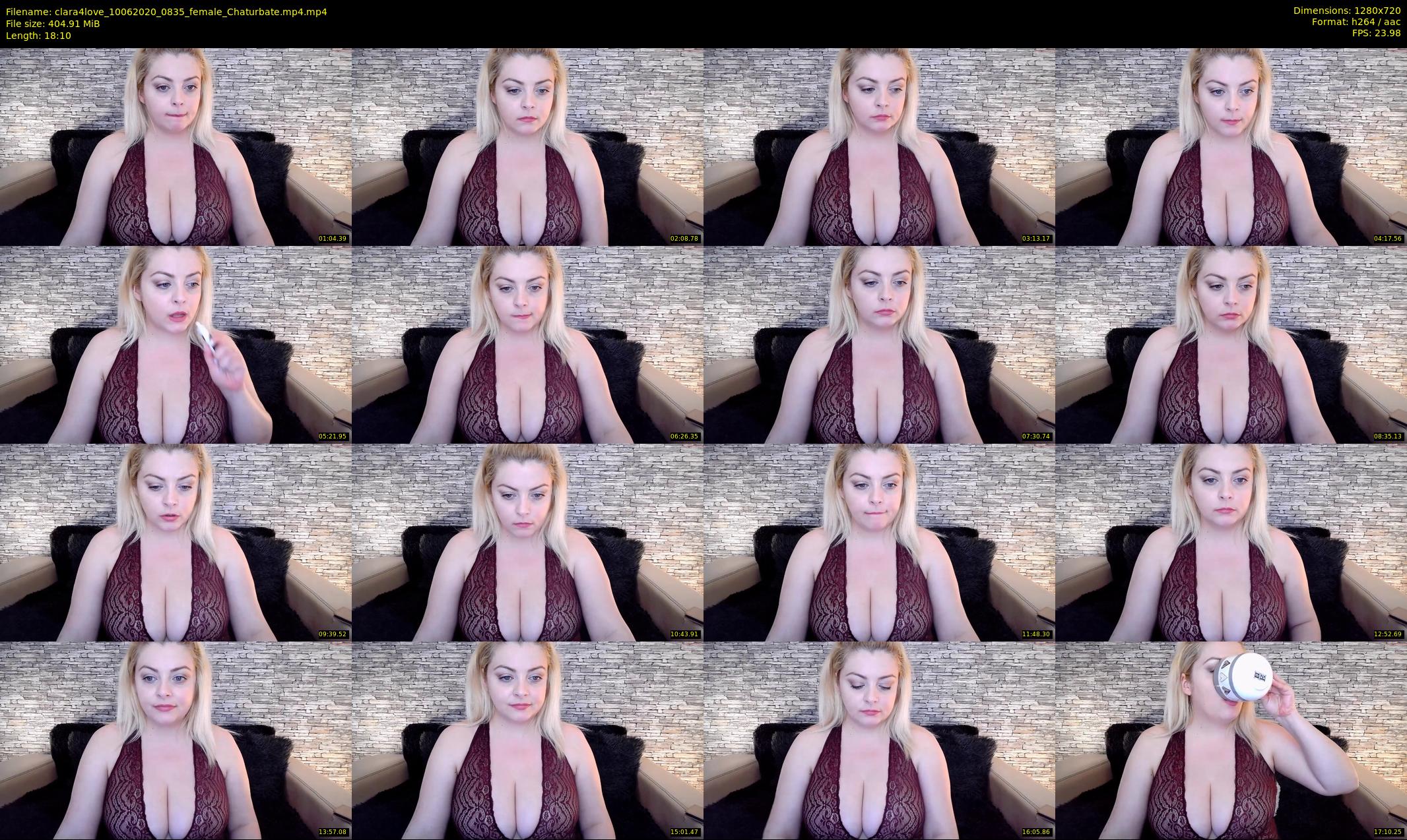 clara4love — 19 minute Chaturbate female cam show recording, 720p, Jun 10, 2020