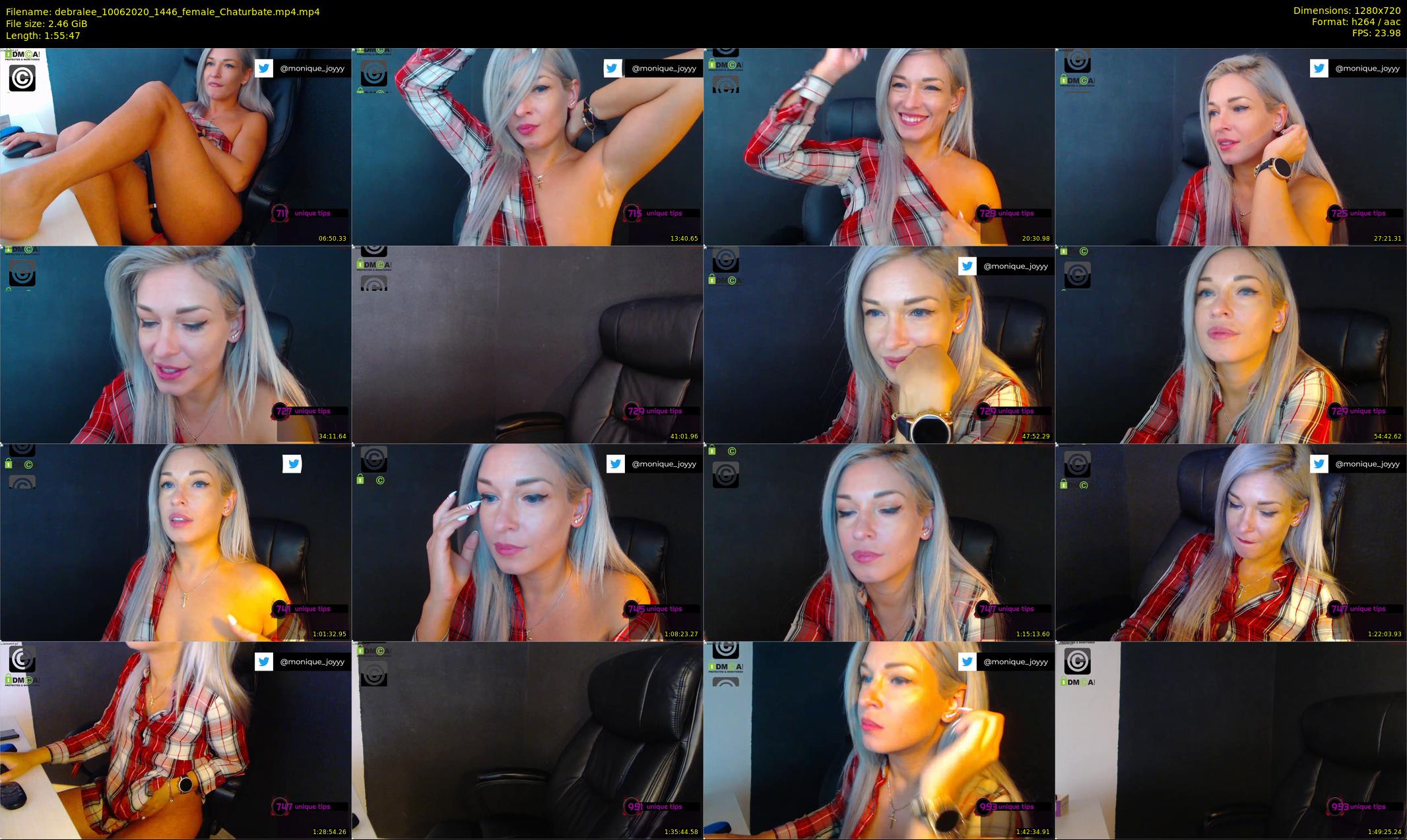 debralee — 116 minute Chaturbate female cam show recording, 720p, Jun 10, 2020