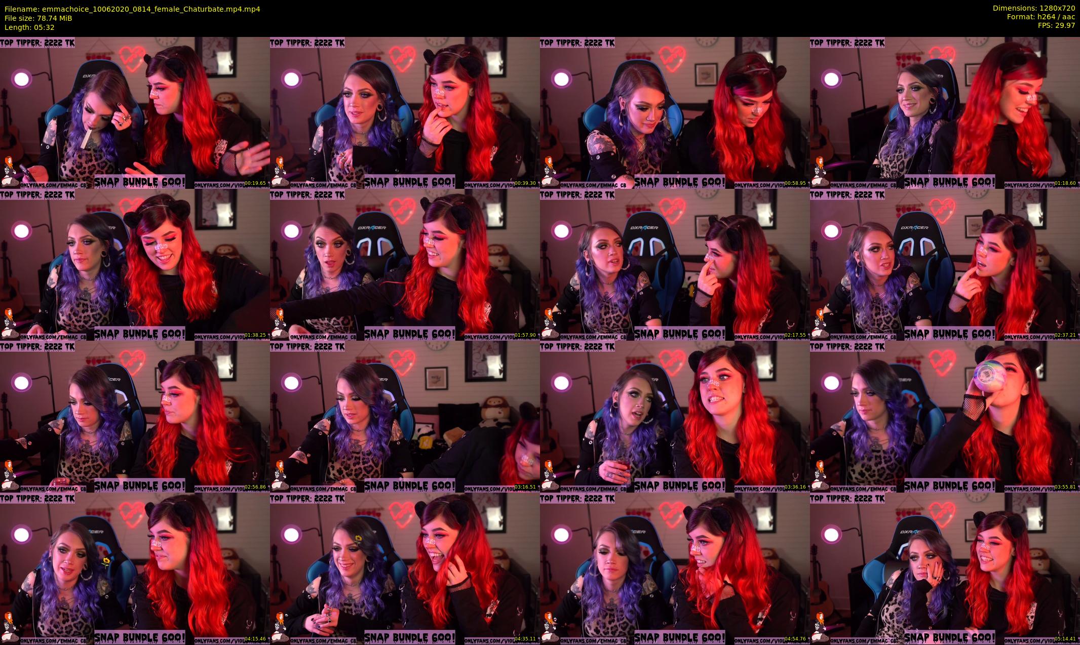 emmachoice — 6 minute Chaturbate female cam show recording, 720p, Jun 10, 2020