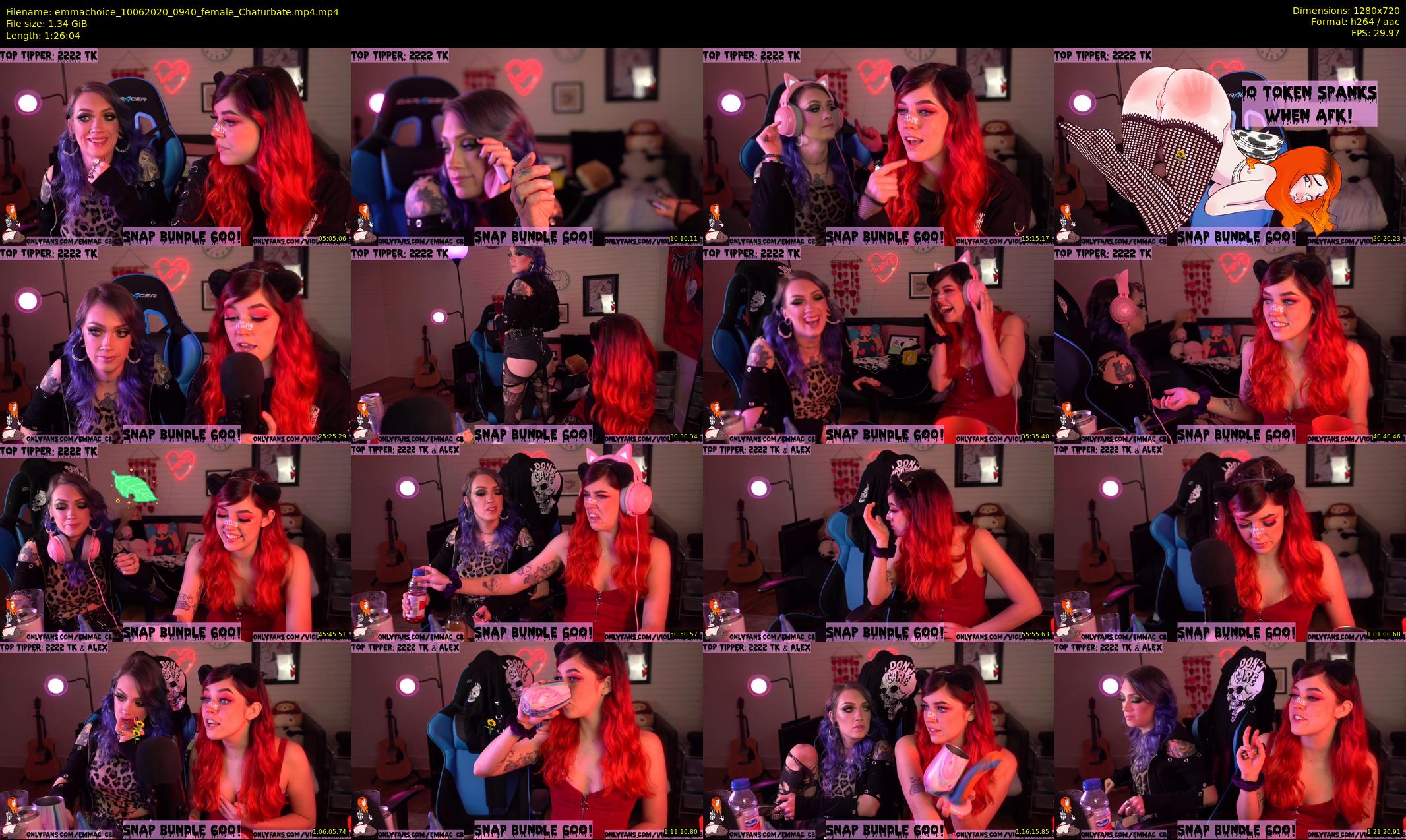 emmachoice — 87 minute Chaturbate female cam show recording, 720p, Jun 10, 2020