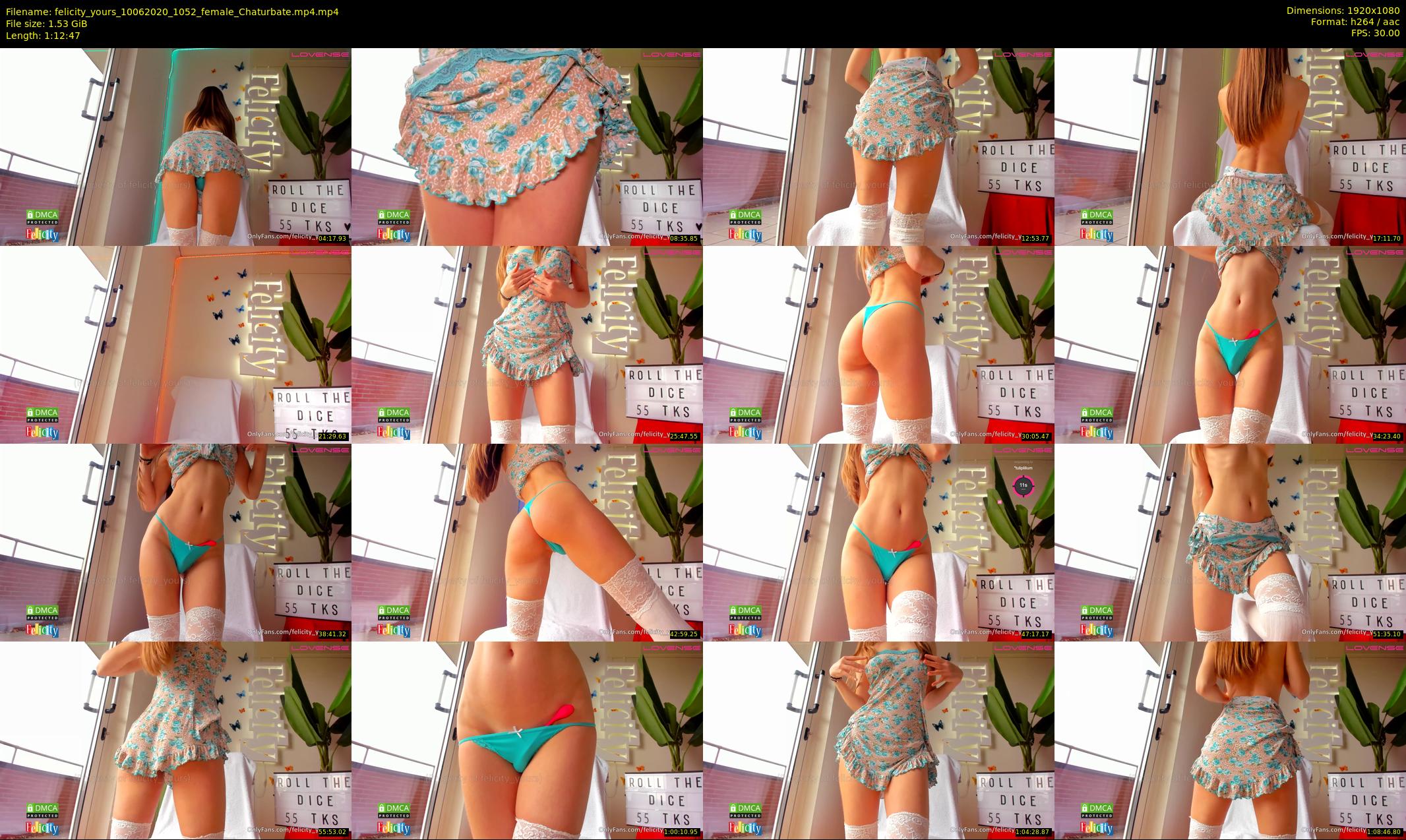 felicity_yours — 73 minute Chaturbate female cam show recording, 1080p, Jun 10, 2020