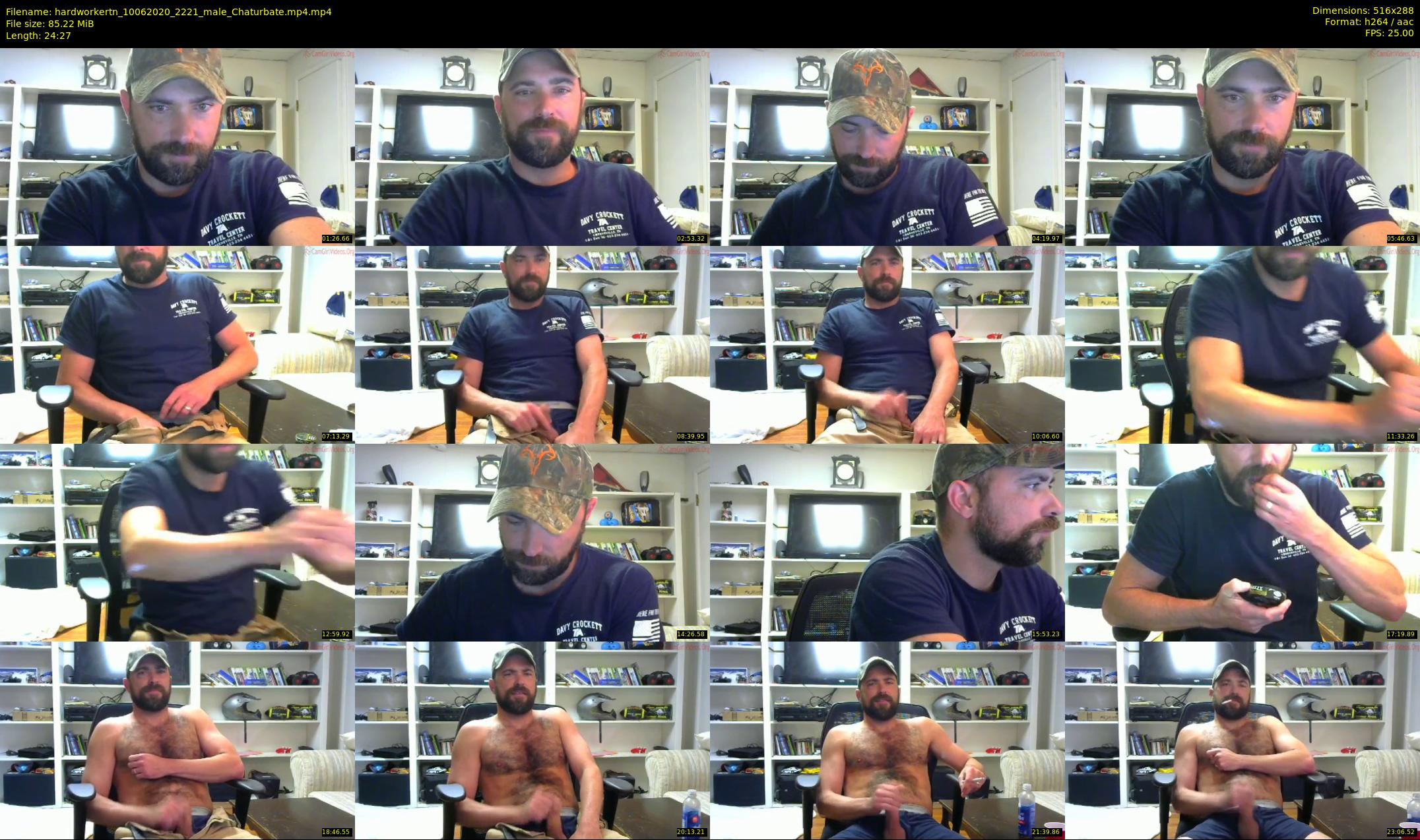 hardworkertn — 25 minute Chaturbate male cam show recording, SD, Jun 10, 2020
