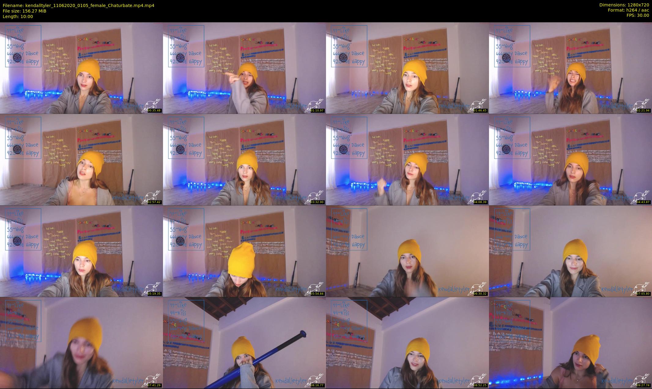 kendalltyler — 10 minute Chaturbate female cam show recording, 720p, Jun 11, 2020