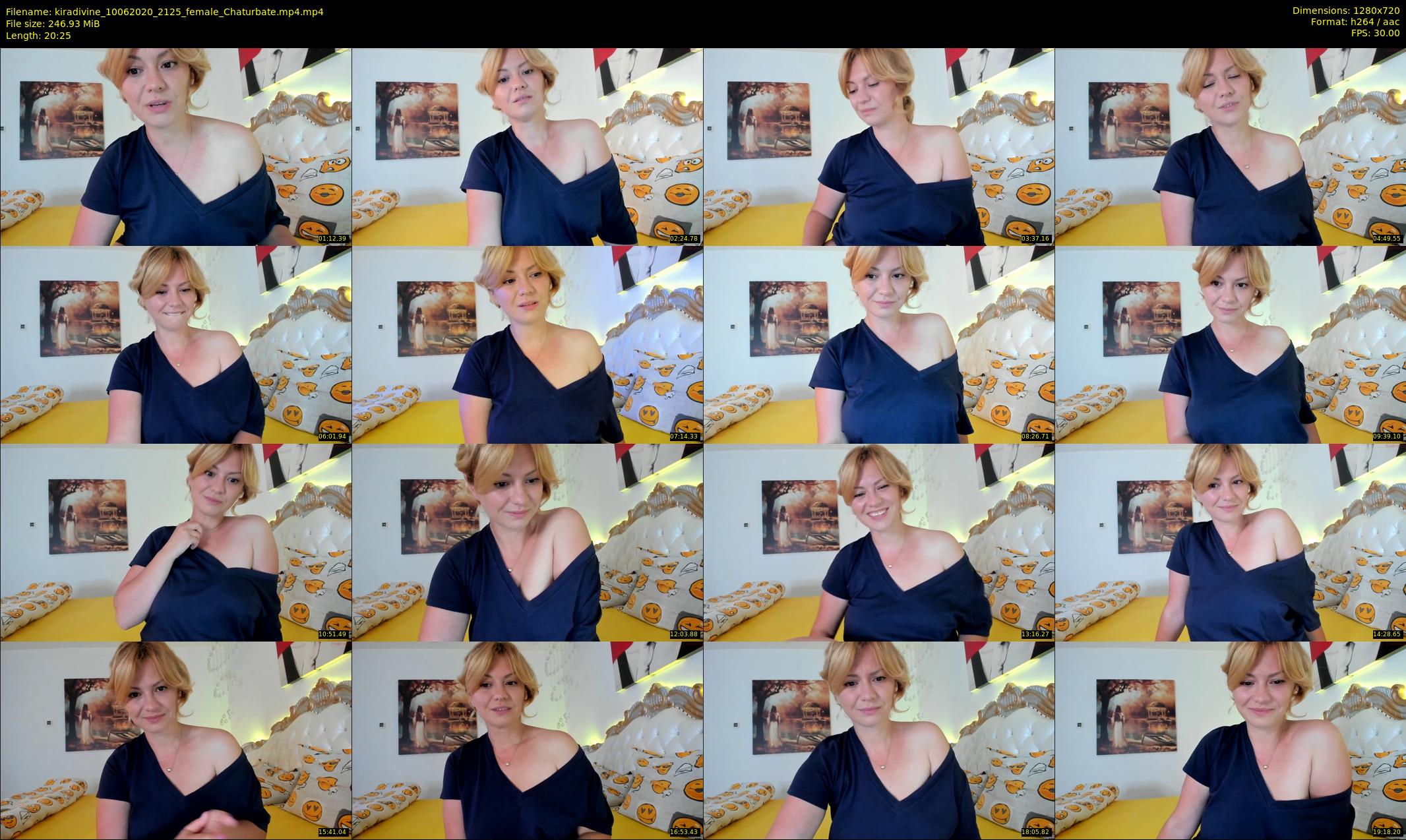 kiradivine — 21 minute Chaturbate female cam show recording, 720p, Jun 10, 2020