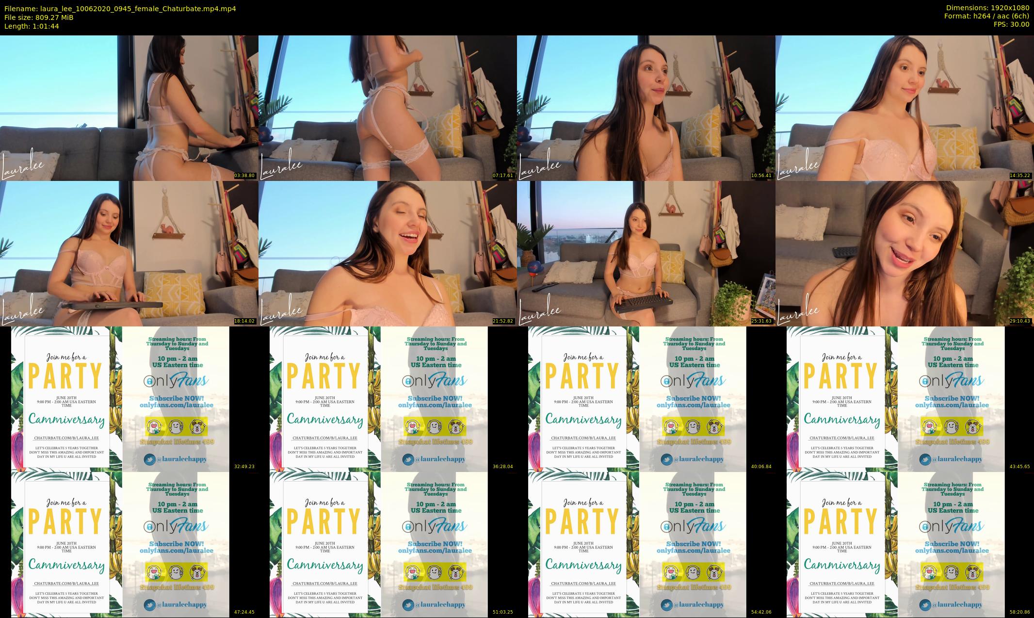 laura_lee — 62 minute Chaturbate female cam show recording, 1080p, Jun 10, 2020
