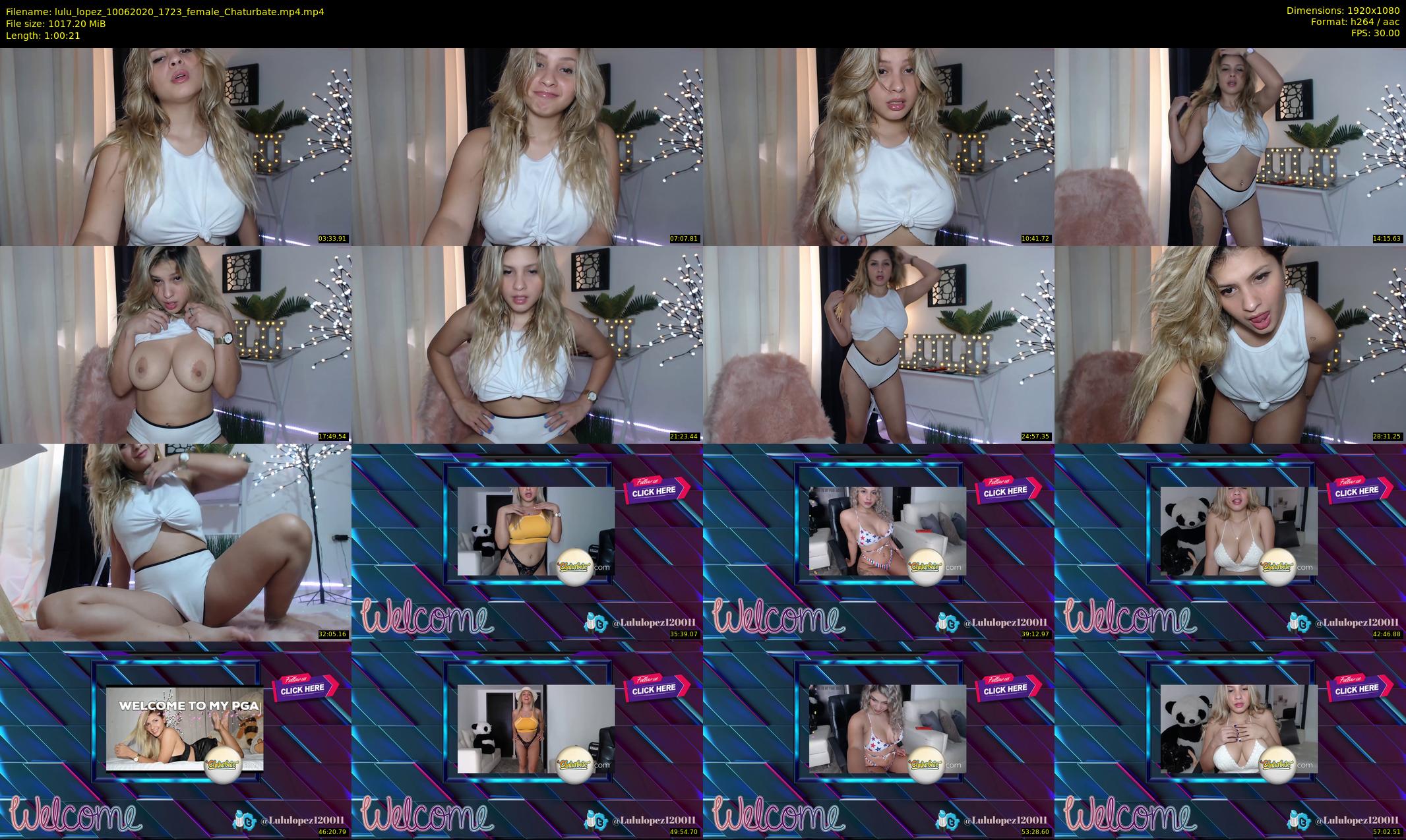 lulu_lopez — 61 minute Chaturbate female cam show recording, 1080p, Jun 10, 2020