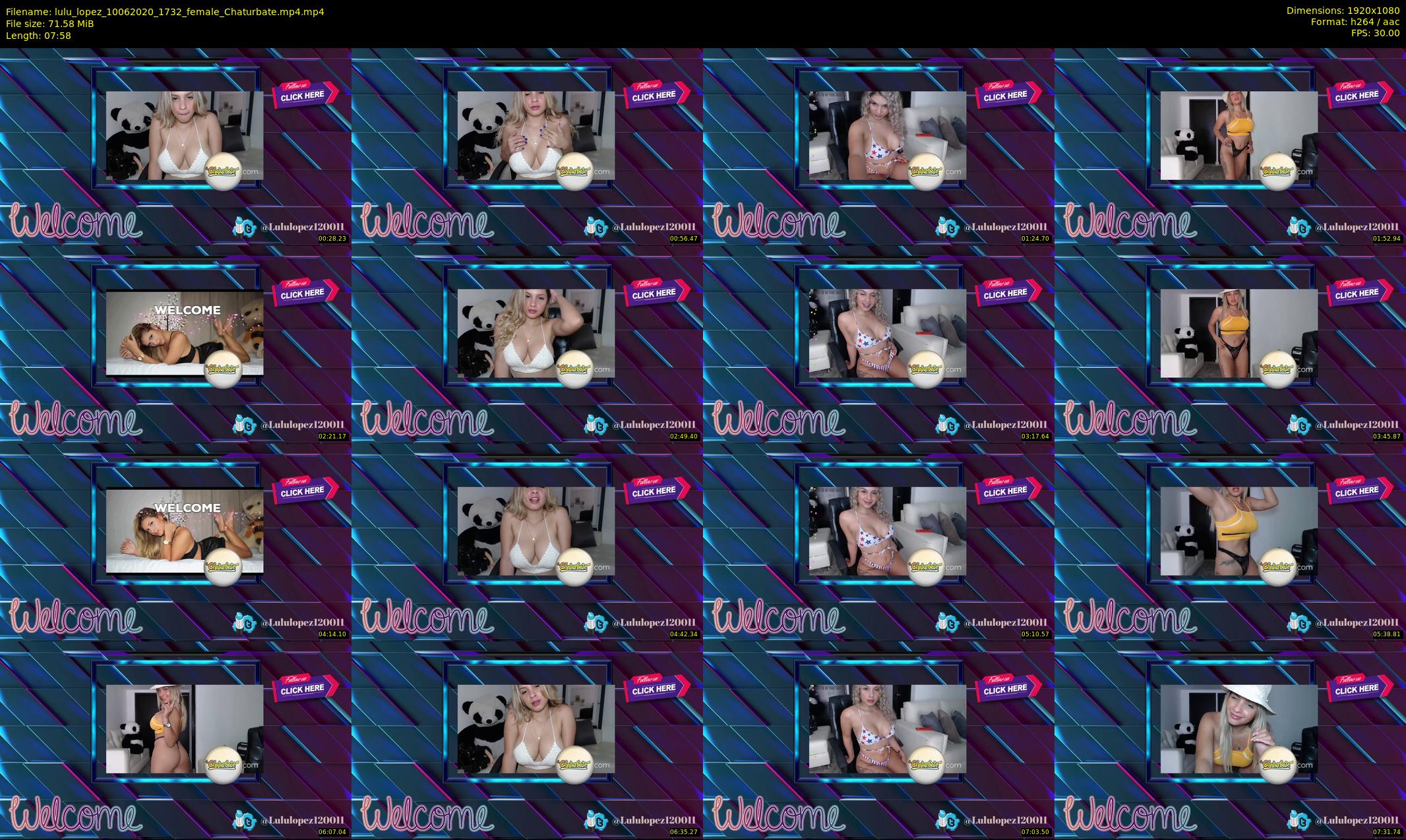 lulu_lopez — 8 minute Chaturbate female cam show recording, 1080p, Jun 10, 2020