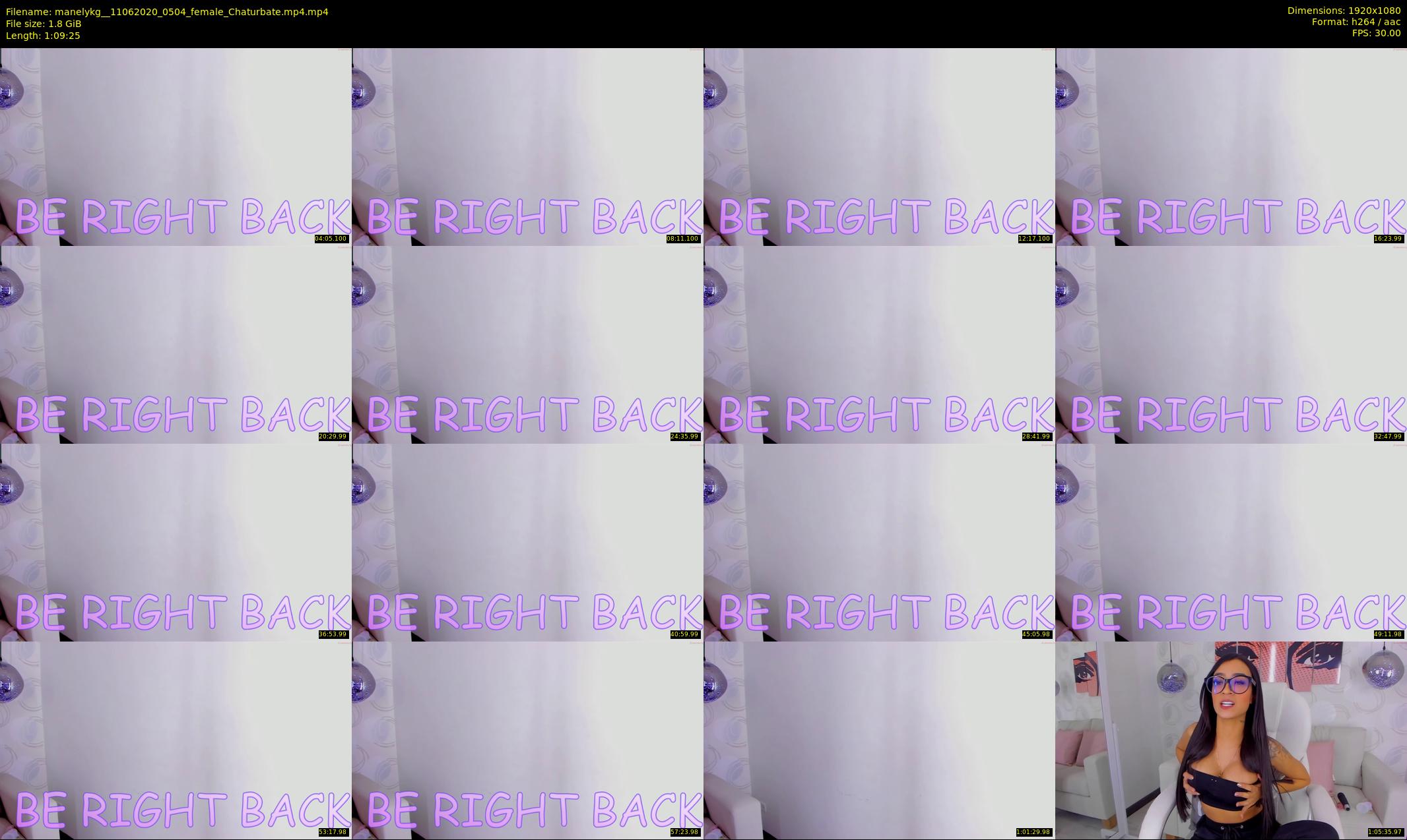 manelykg_ — 70 minute Chaturbate female cam show recording, 1080p, Jun 11, 2020
