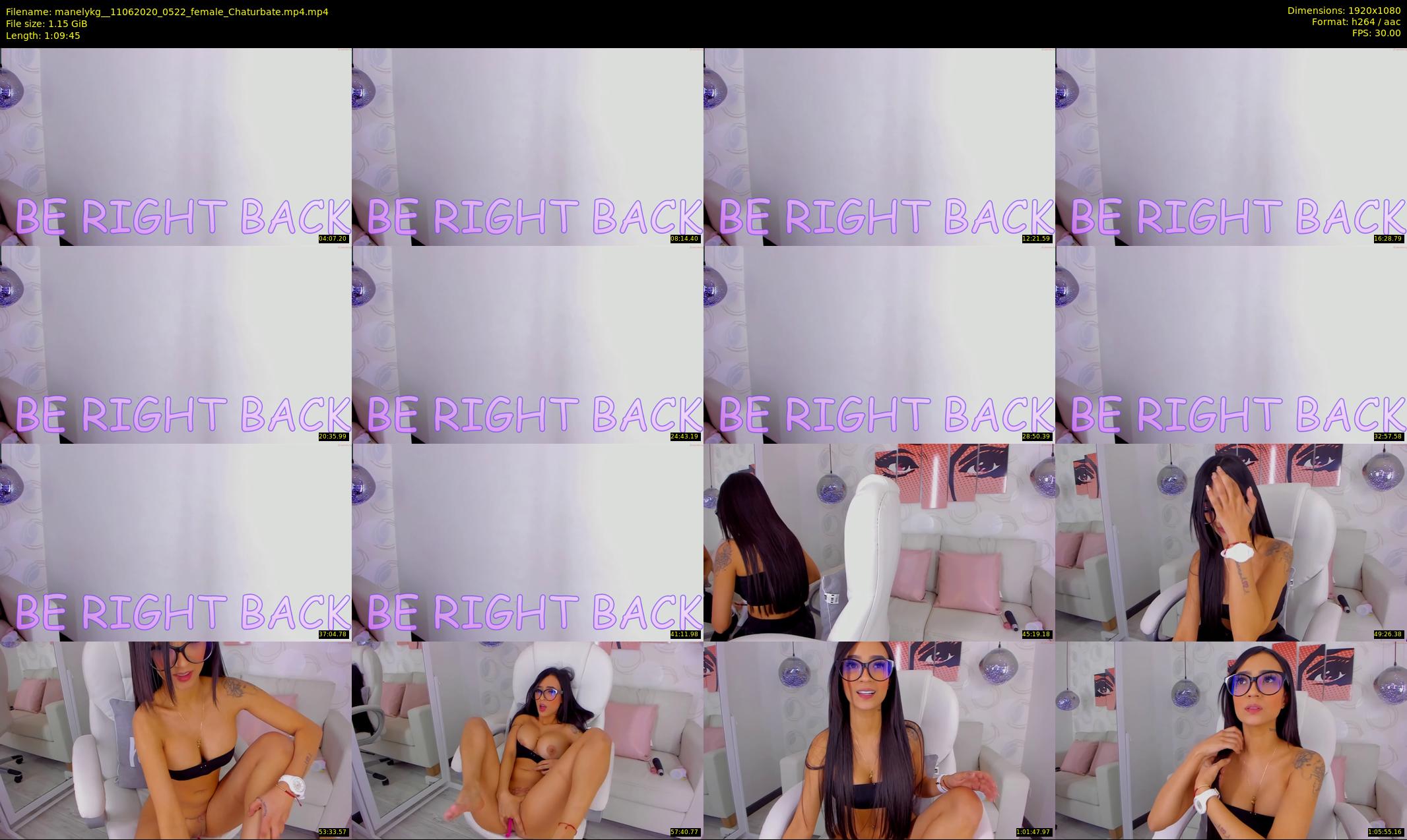 manelykg_ — 70 minute Chaturbate female cam show recording, 1080p, Jun 11, 2020