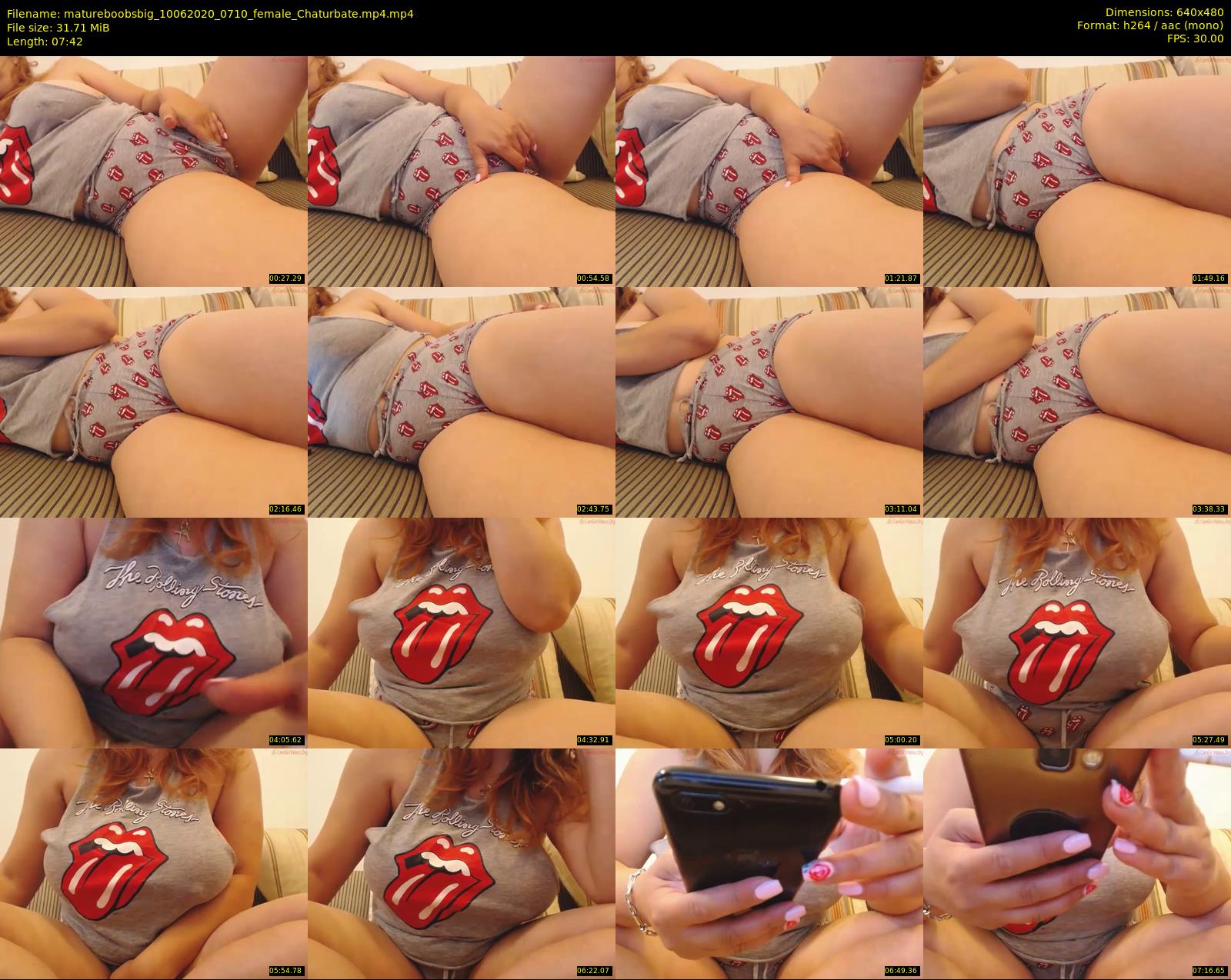matureboobsbig — 8 minute Chaturbate female cam show recording, 480p, Jun 10, 2020