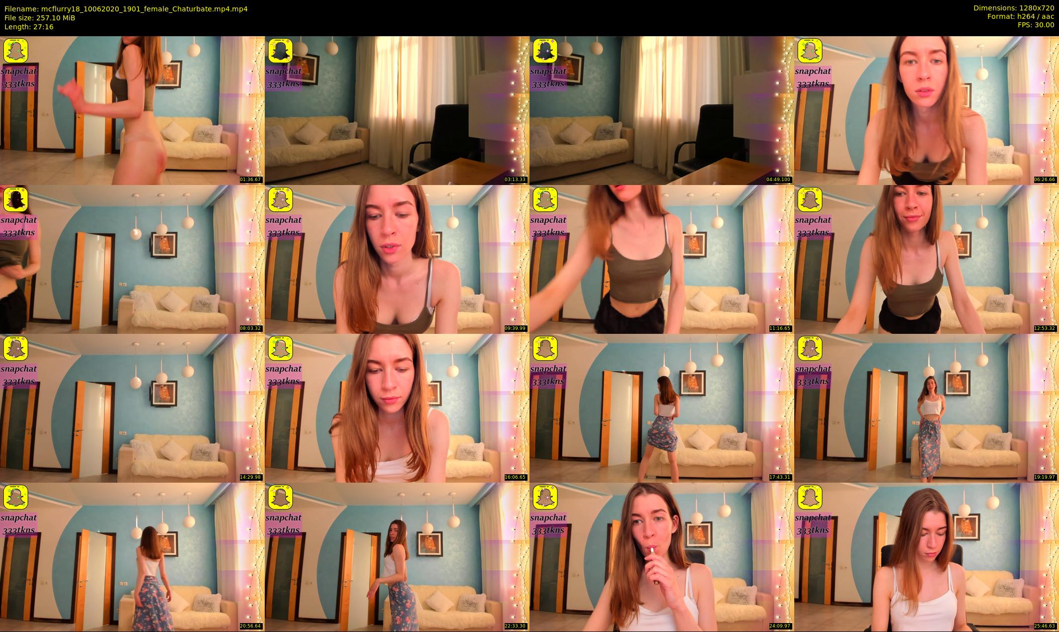 mcflurry18 — 28 minute Chaturbate female cam show recording, 720p, Jun 10, 2020