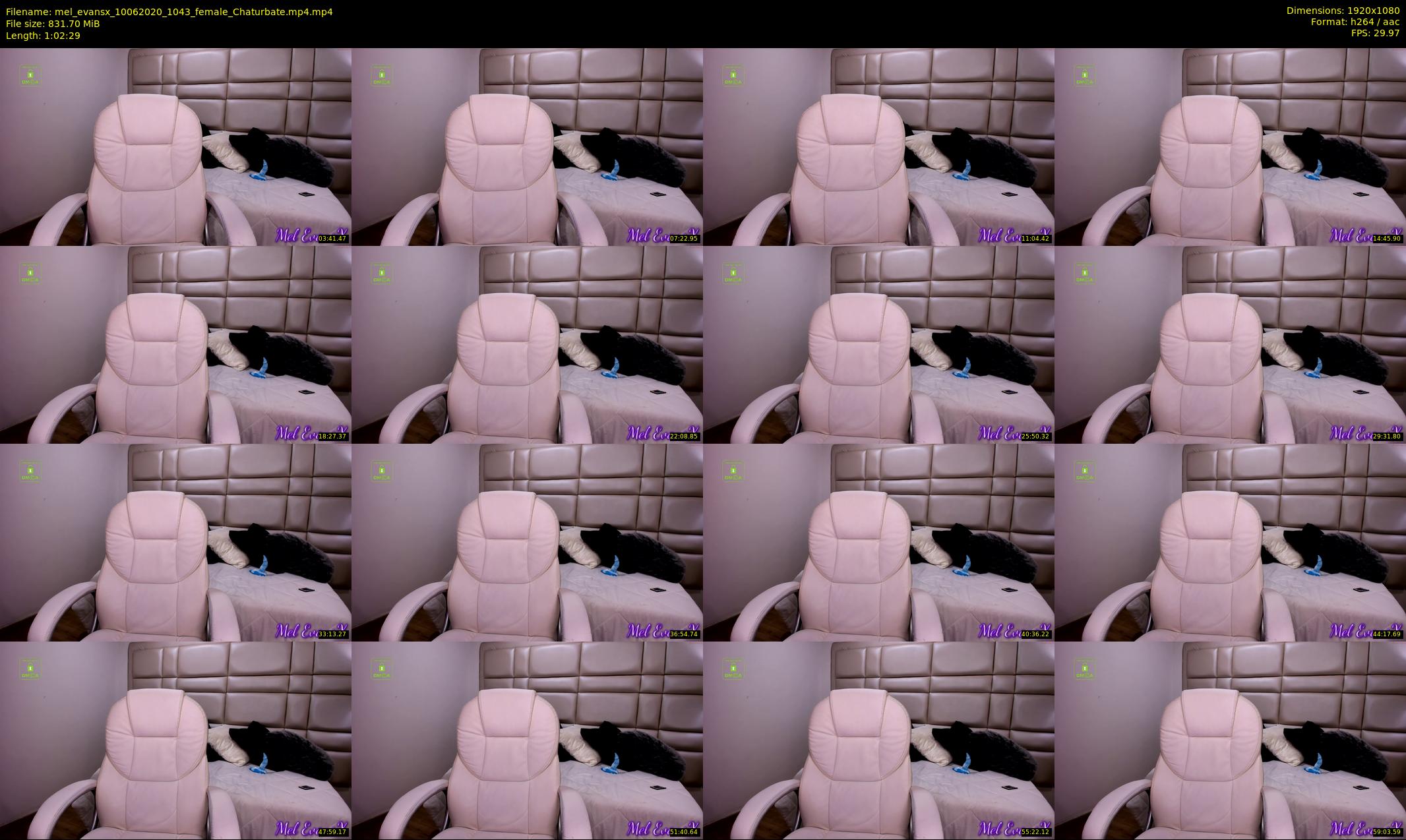 mel_evansx — 63 minute Chaturbate female cam show recording, 1080p, Jun 10, 2020