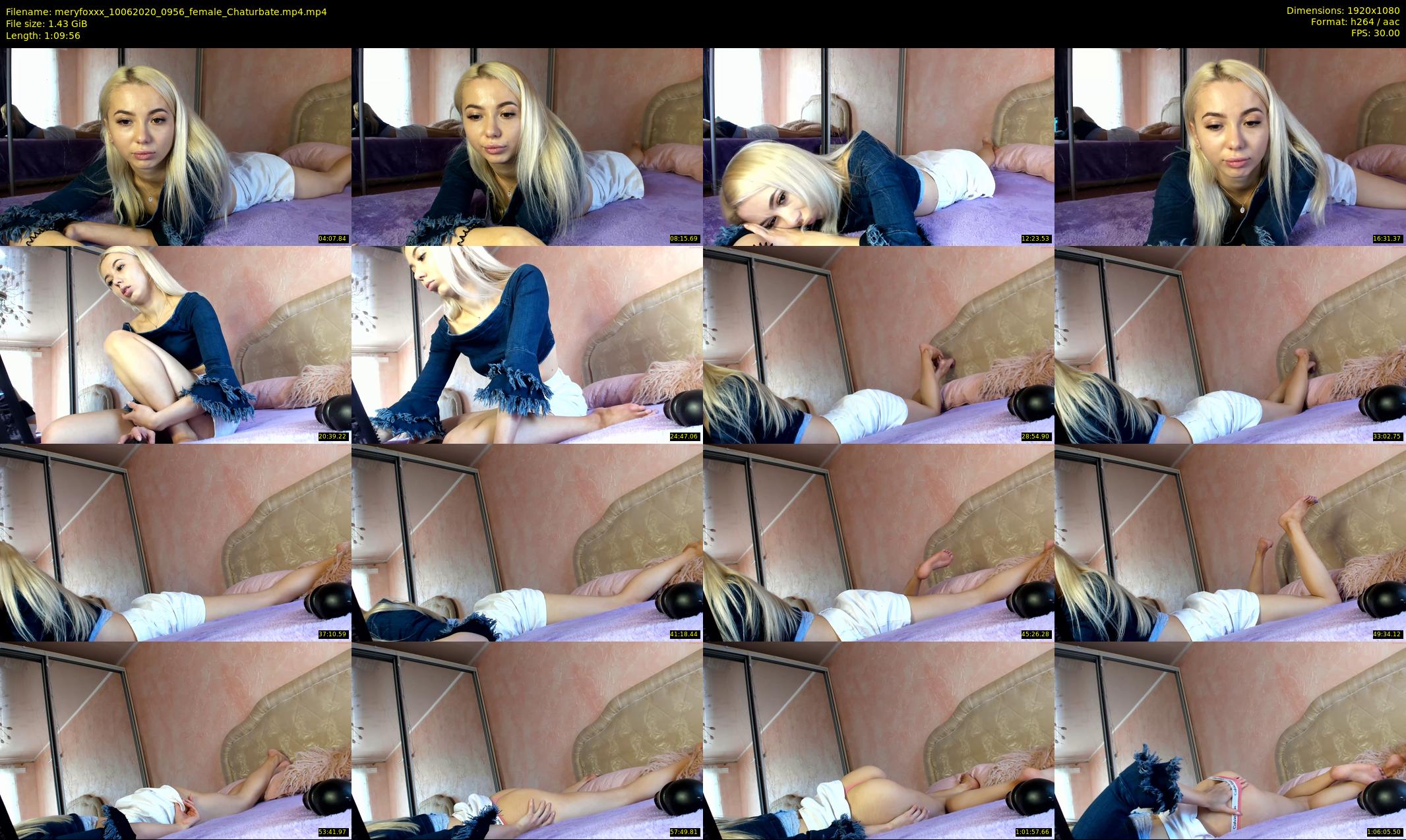 meryfoxxx — 70 minute Chaturbate female cam show recording, 1080p, Jun 10, 2020