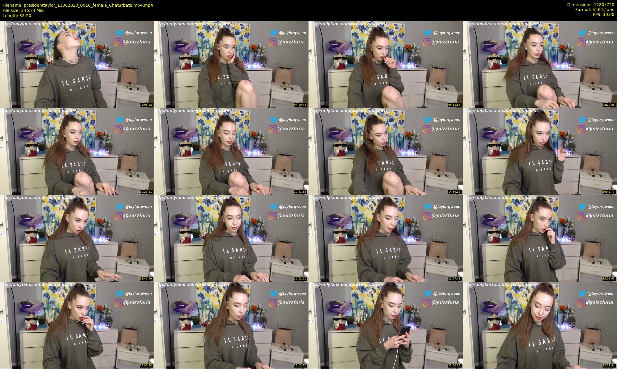 presidenttaylor — 36 minute Chaturbate female cam show recording, 720p, Jun 11, 2020