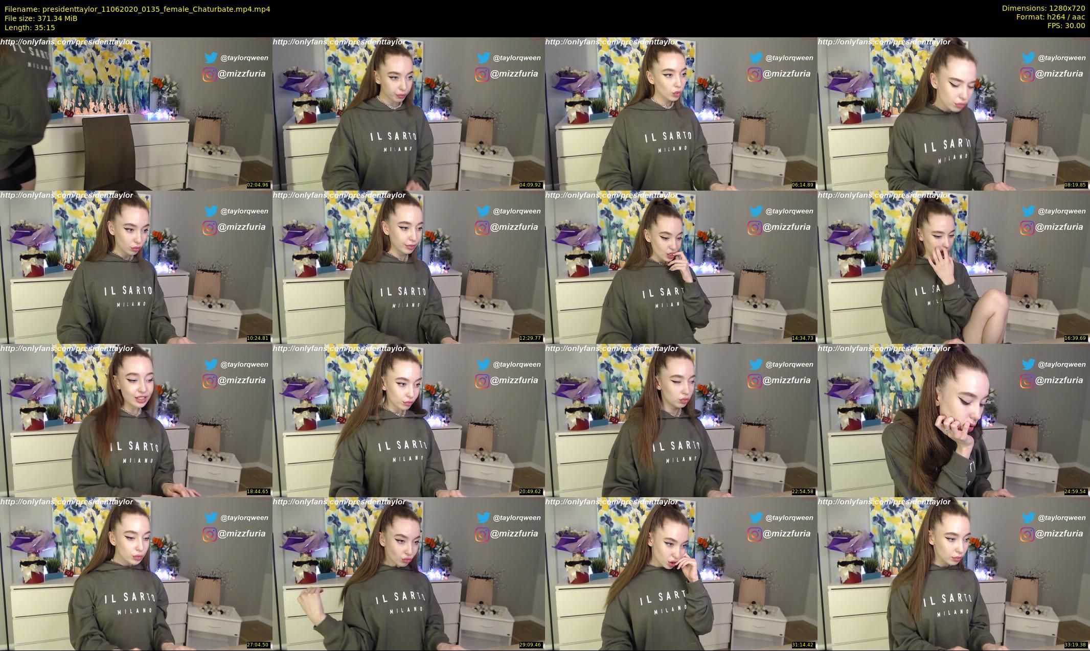 presidenttaylor — 36 minute Chaturbate female cam show recording, 720p, Jun 11, 2020