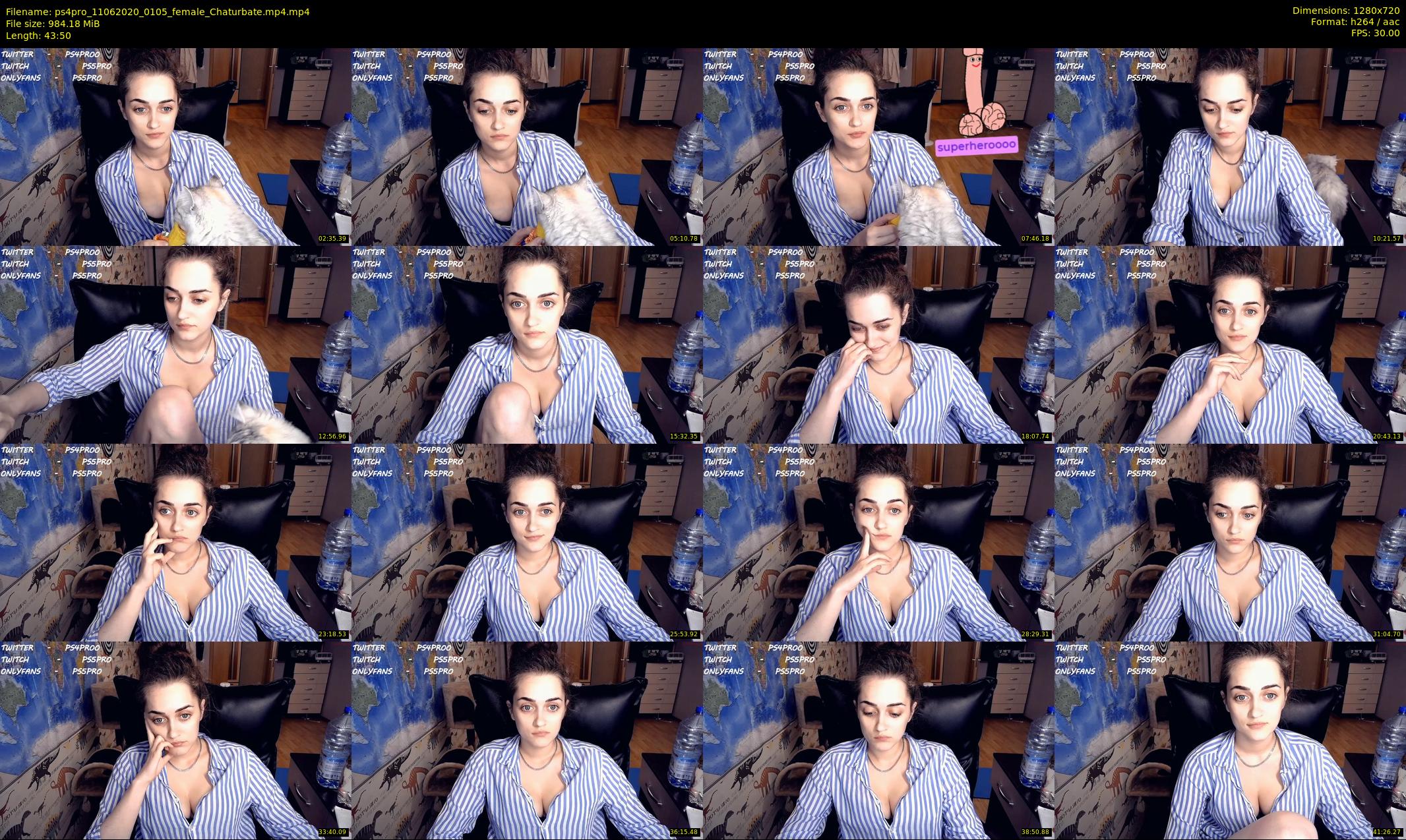ps4pro — 44 minute Chaturbate female cam show recording, 720p, Jun 11, 2020