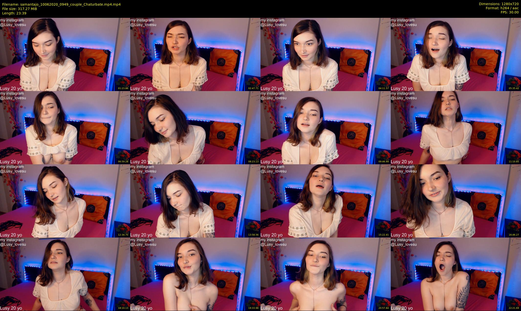 samantajo — 24 minute Chaturbate female cam show recording, 720p, Jun 10, 2020