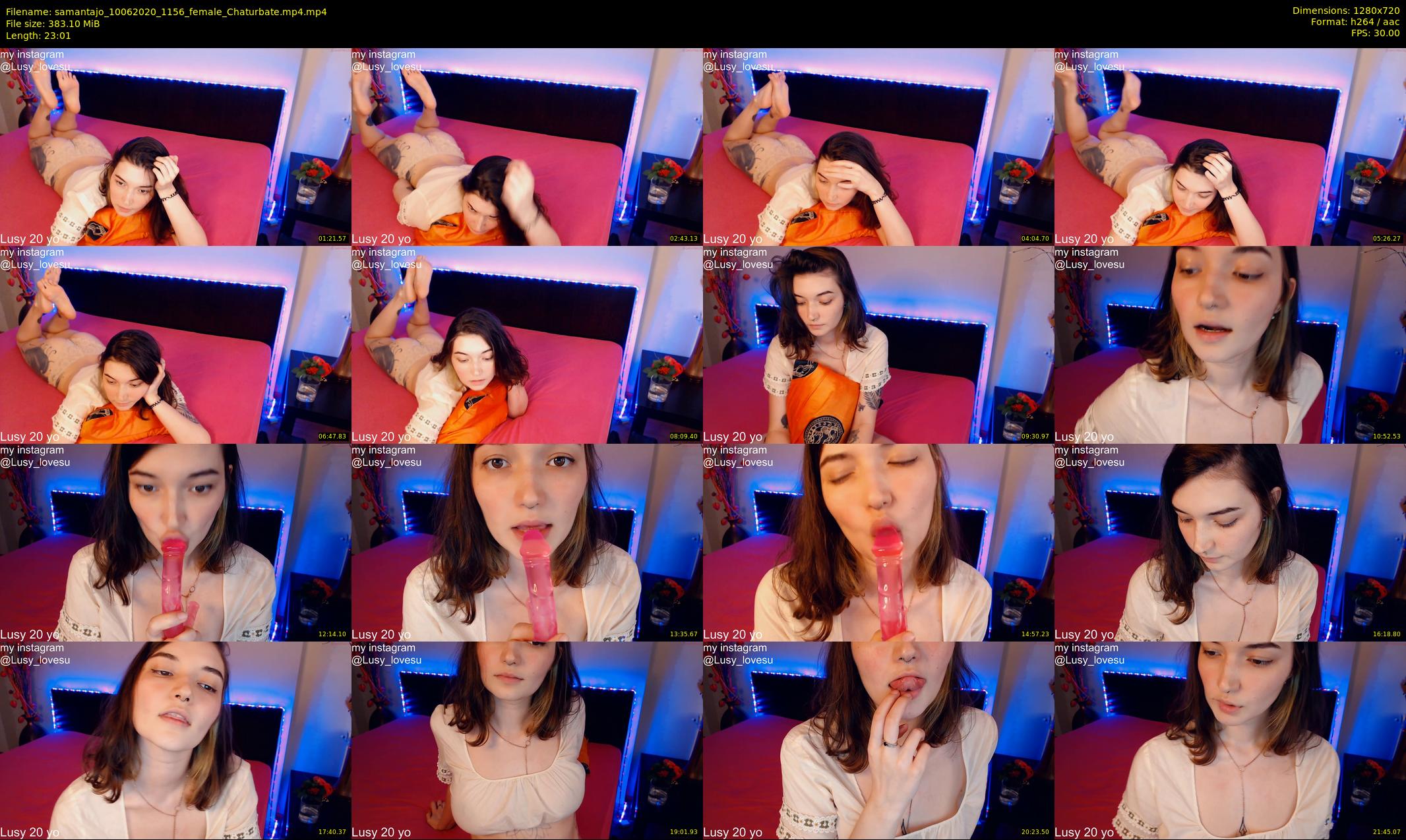 samantajo — 24 minute Chaturbate female cam show recording, 720p, Jun 10, 2020