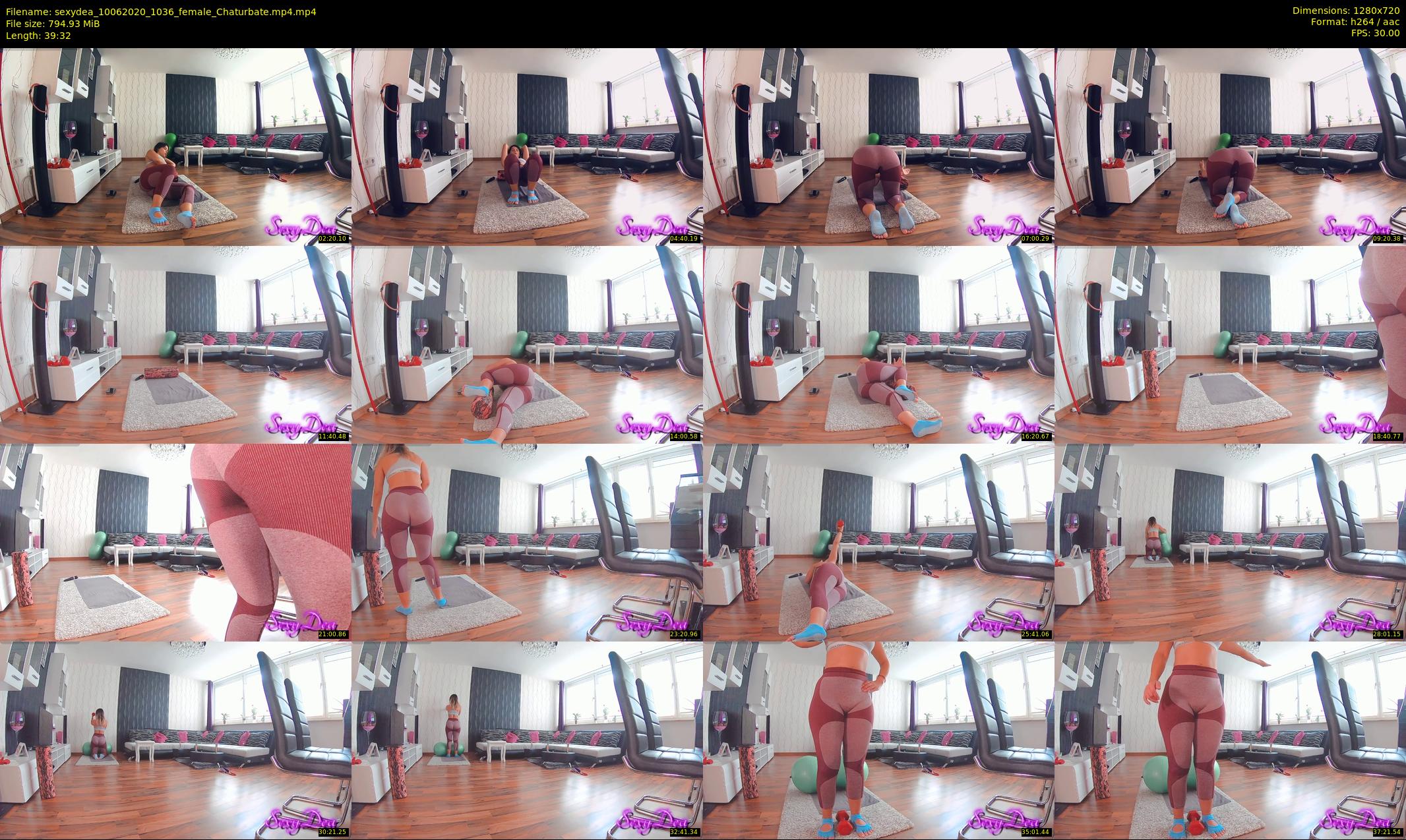 sexydea — 40 minute Chaturbate female cam show recording, 720p, Jun 10, 2020