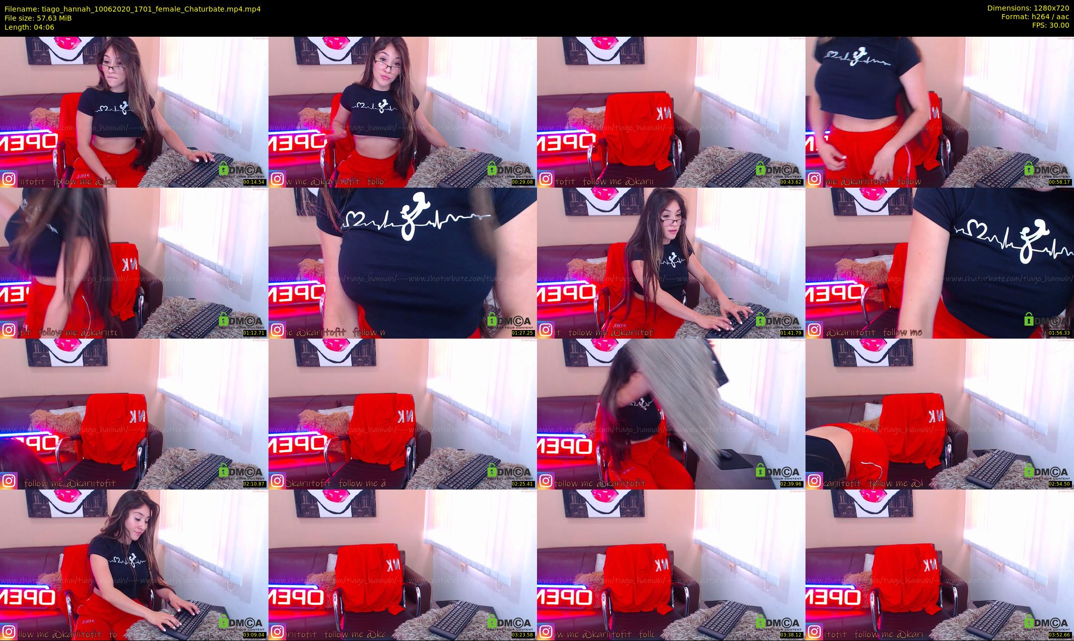 tiago_hannah — 5 minute Chaturbate couple cam show recording, 720p, Jun 10, 2020