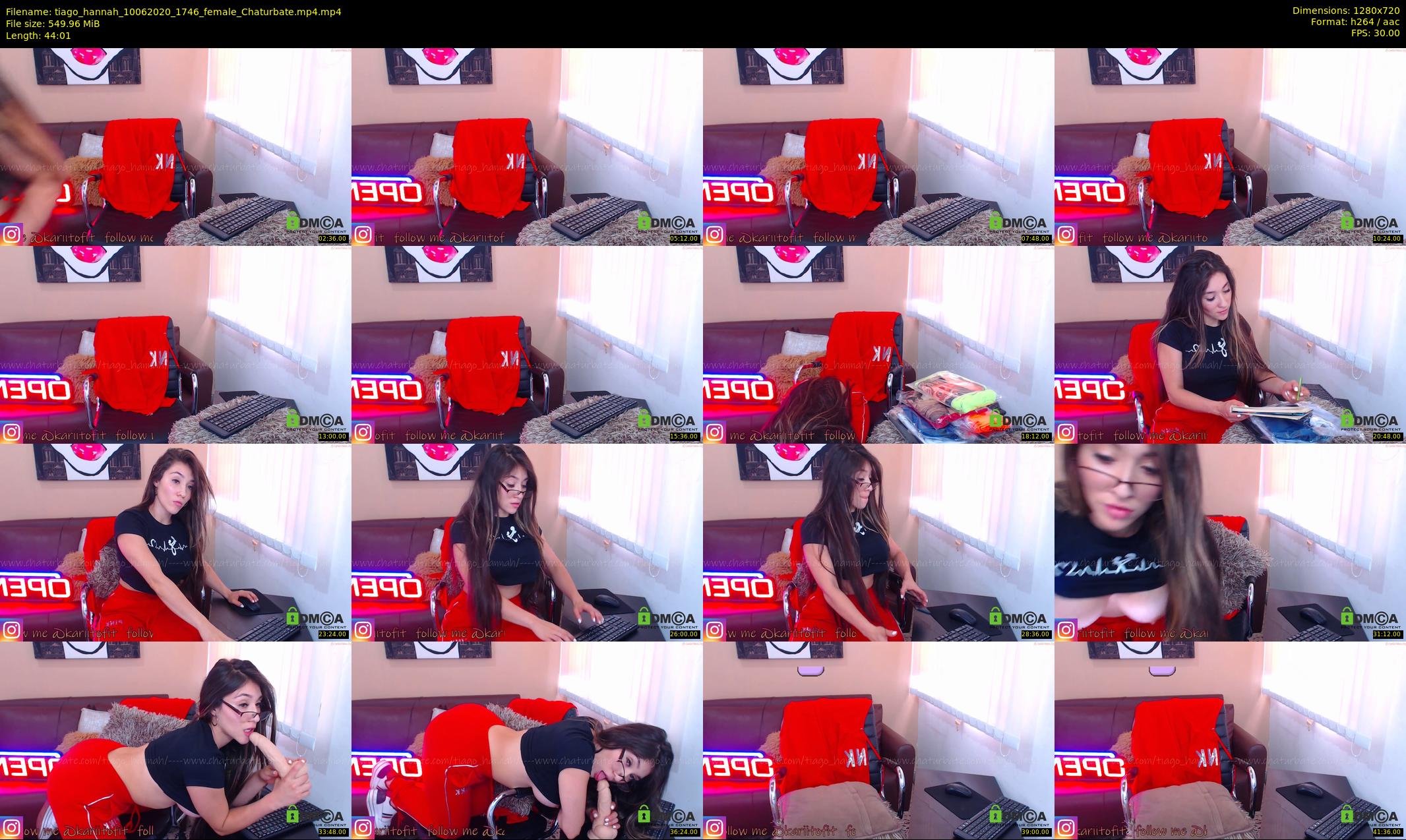 tiago_hannah — 45 minute Chaturbate couple cam show recording, 720p, Jun 10, 2020