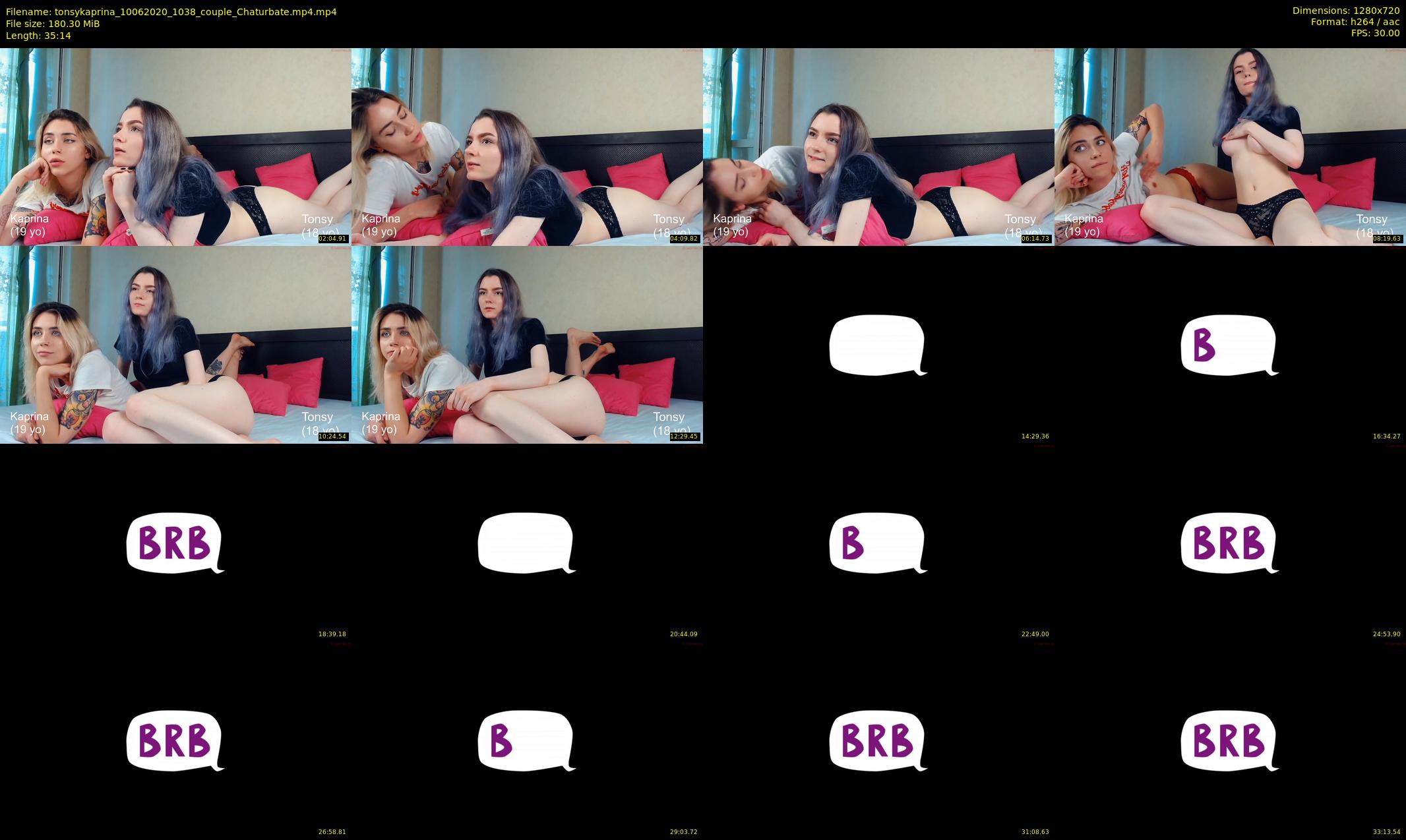 tonsykaprina — 36 minute Chaturbate couple cam show recording, 720p, Jun 10, 2020