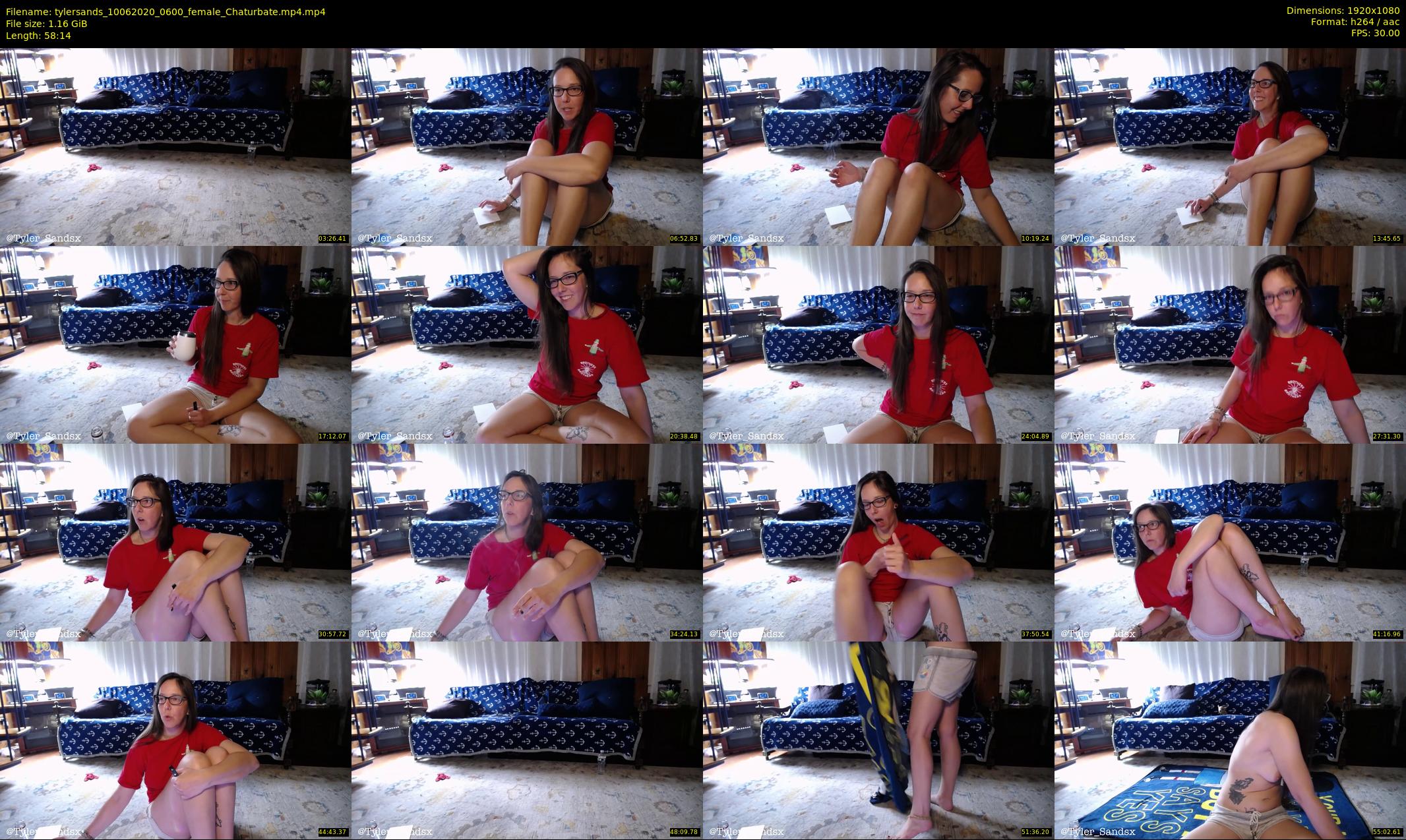 tylersands — 59 minute Chaturbate female cam show recording, 1080p, Jun 10, 2020