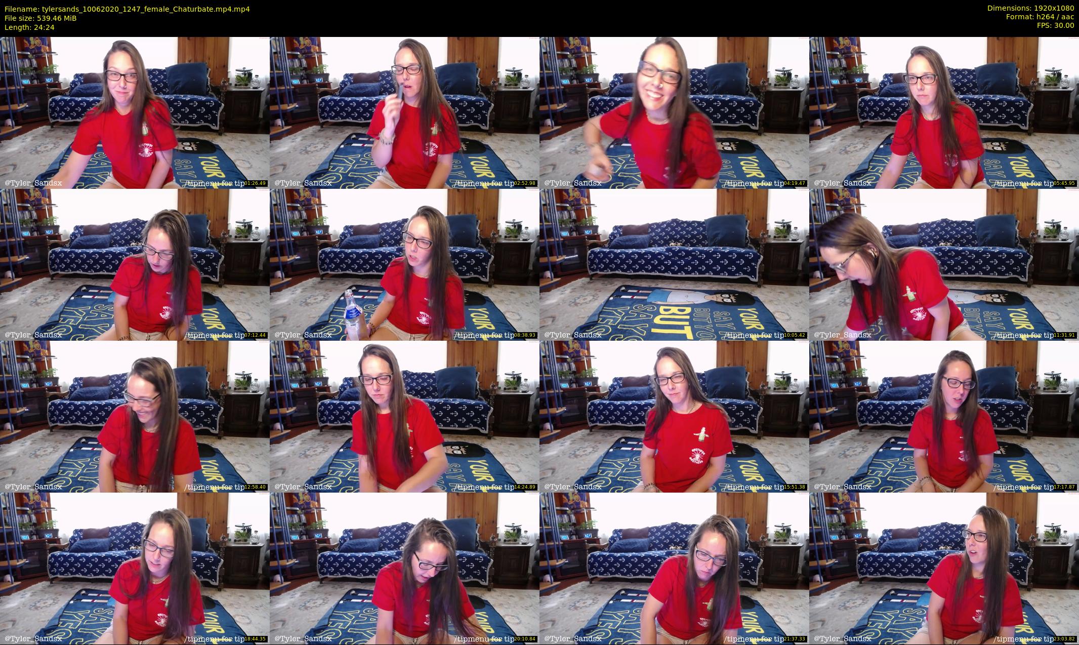 tylersands — 25 minute Chaturbate female cam show recording, 1080p, Jun 10, 2020