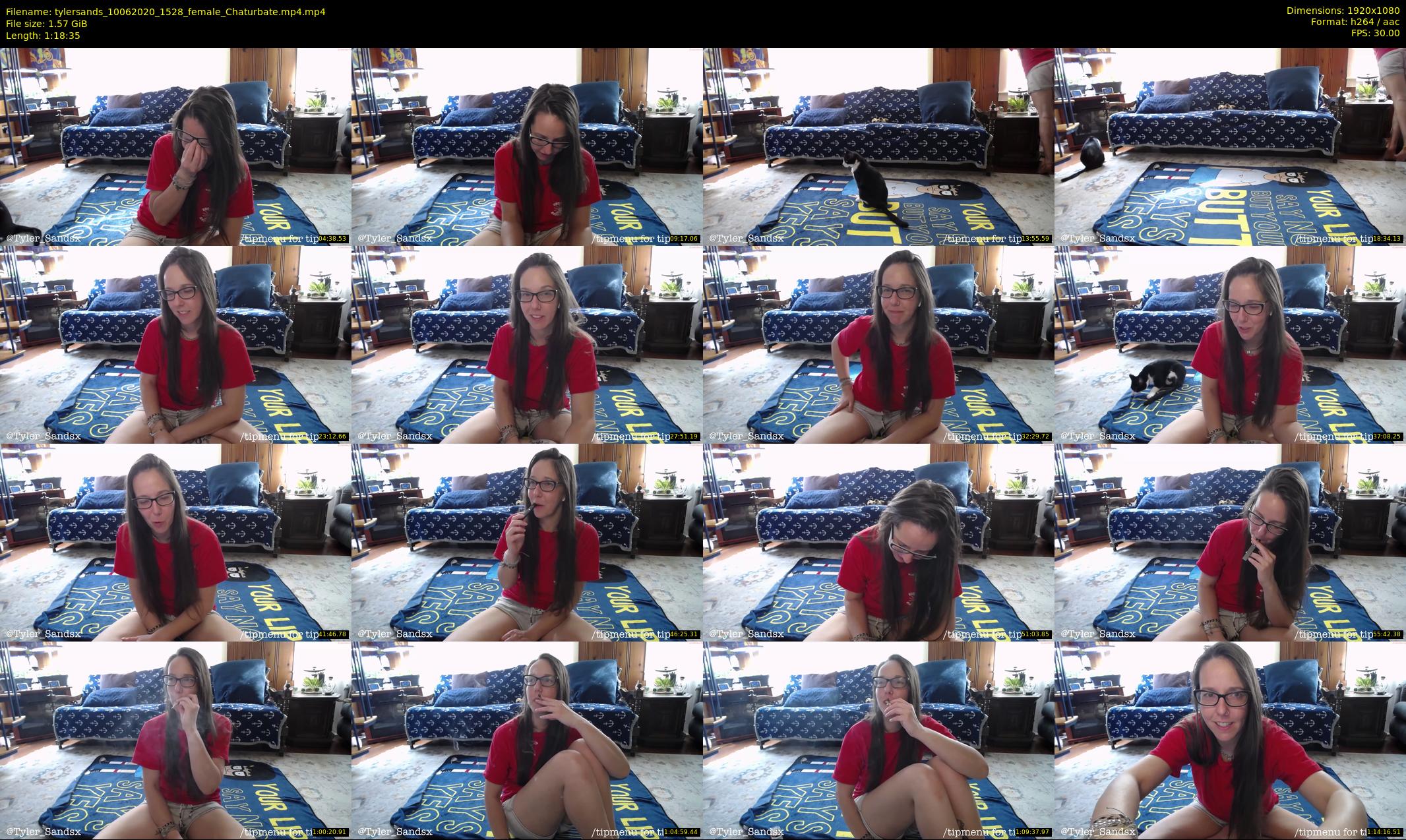 tylersands — 79 minute Chaturbate female cam show recording, 1080p, Jun 10, 2020