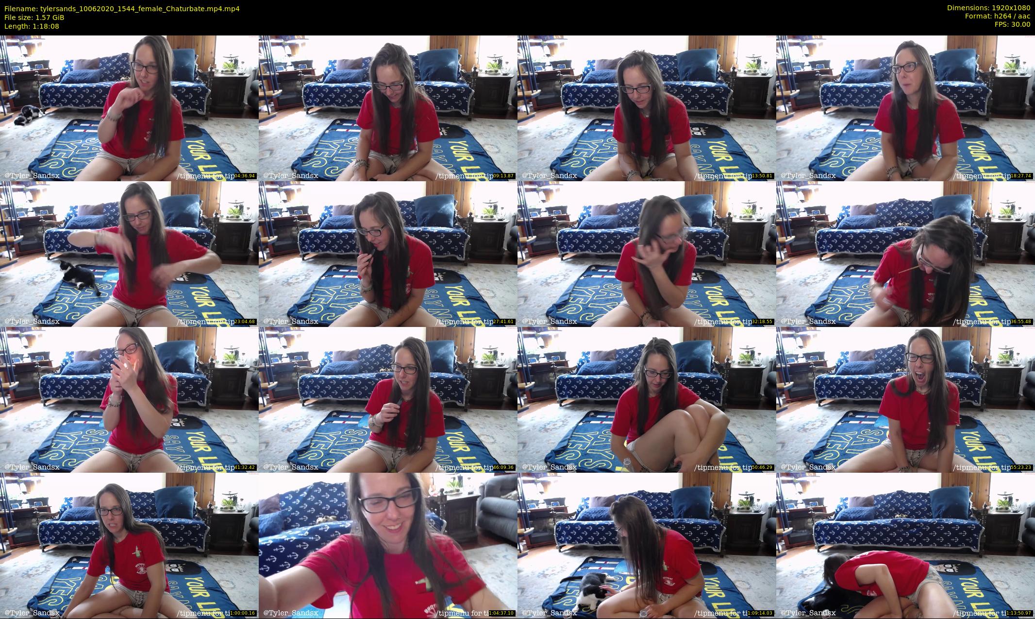 tylersands — 79 minute Chaturbate female cam show recording, 1080p, Jun 10, 2020