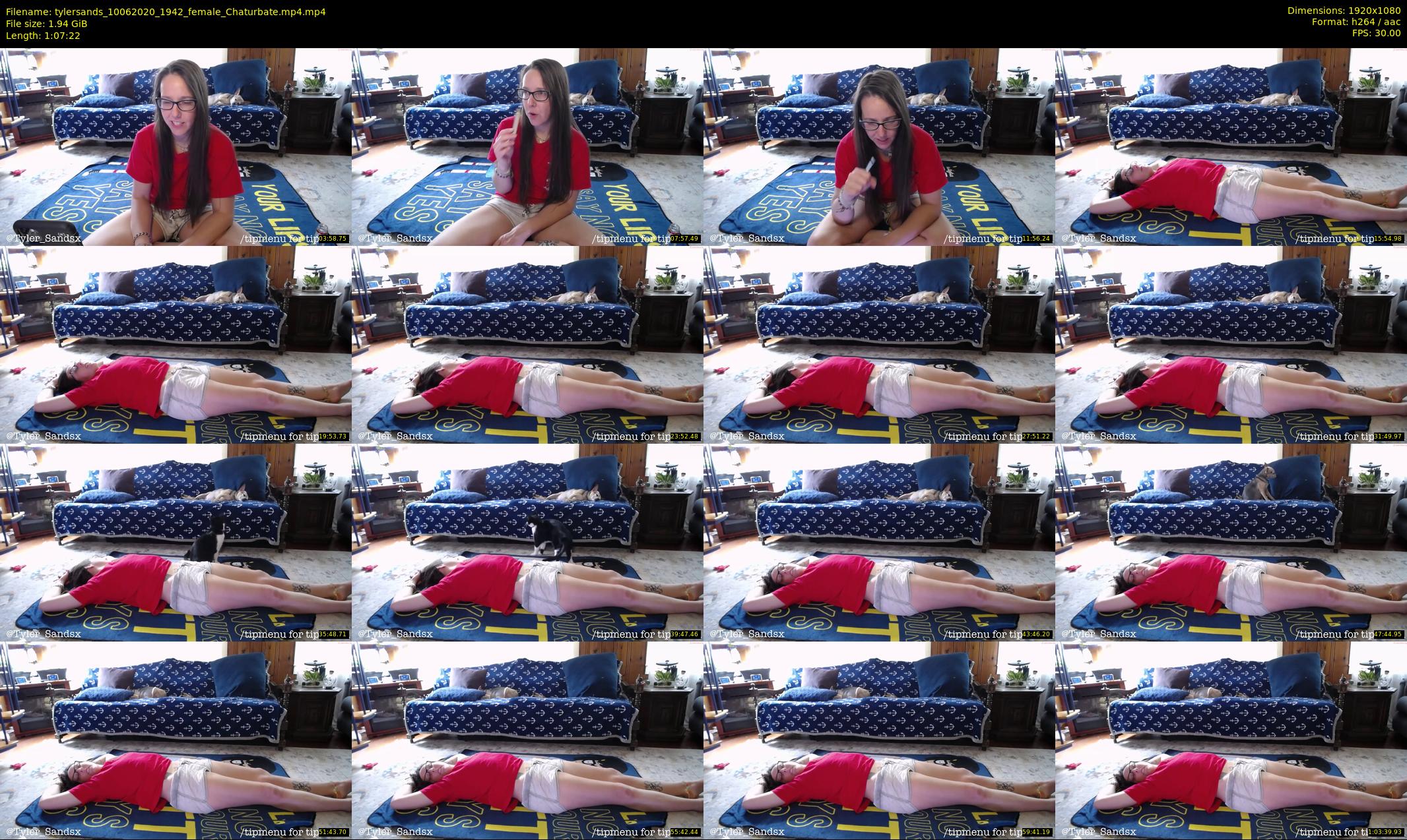 tylersands — 68 minute Chaturbate female cam show recording, 1080p, Jun 10, 2020