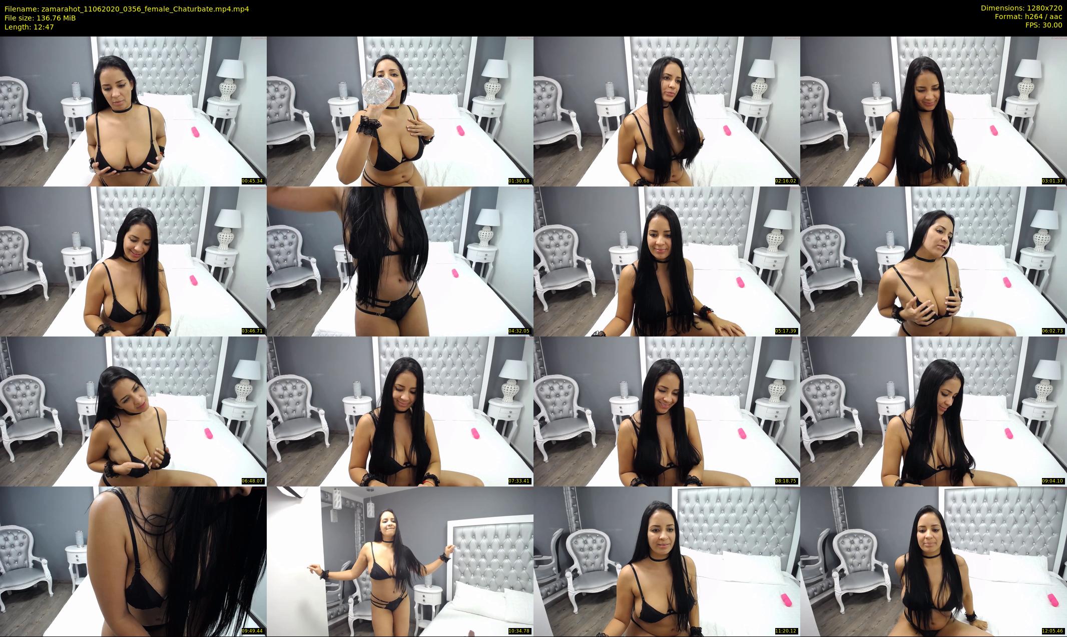 zamarahot — 13 minute Chaturbate female cam show recording, 720p, Jun 11, 2020