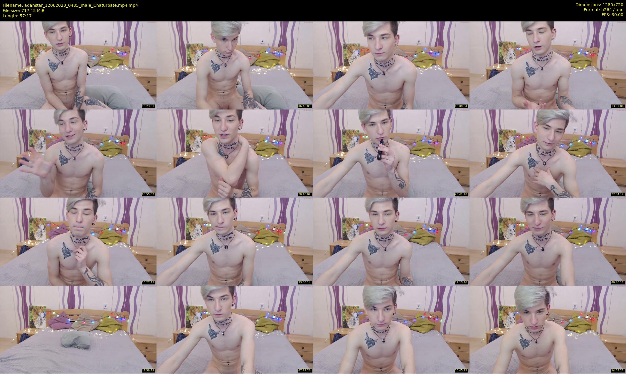 adanstar — 58 minute Chaturbate male cam show recording, 720p, Jun 12, 2020