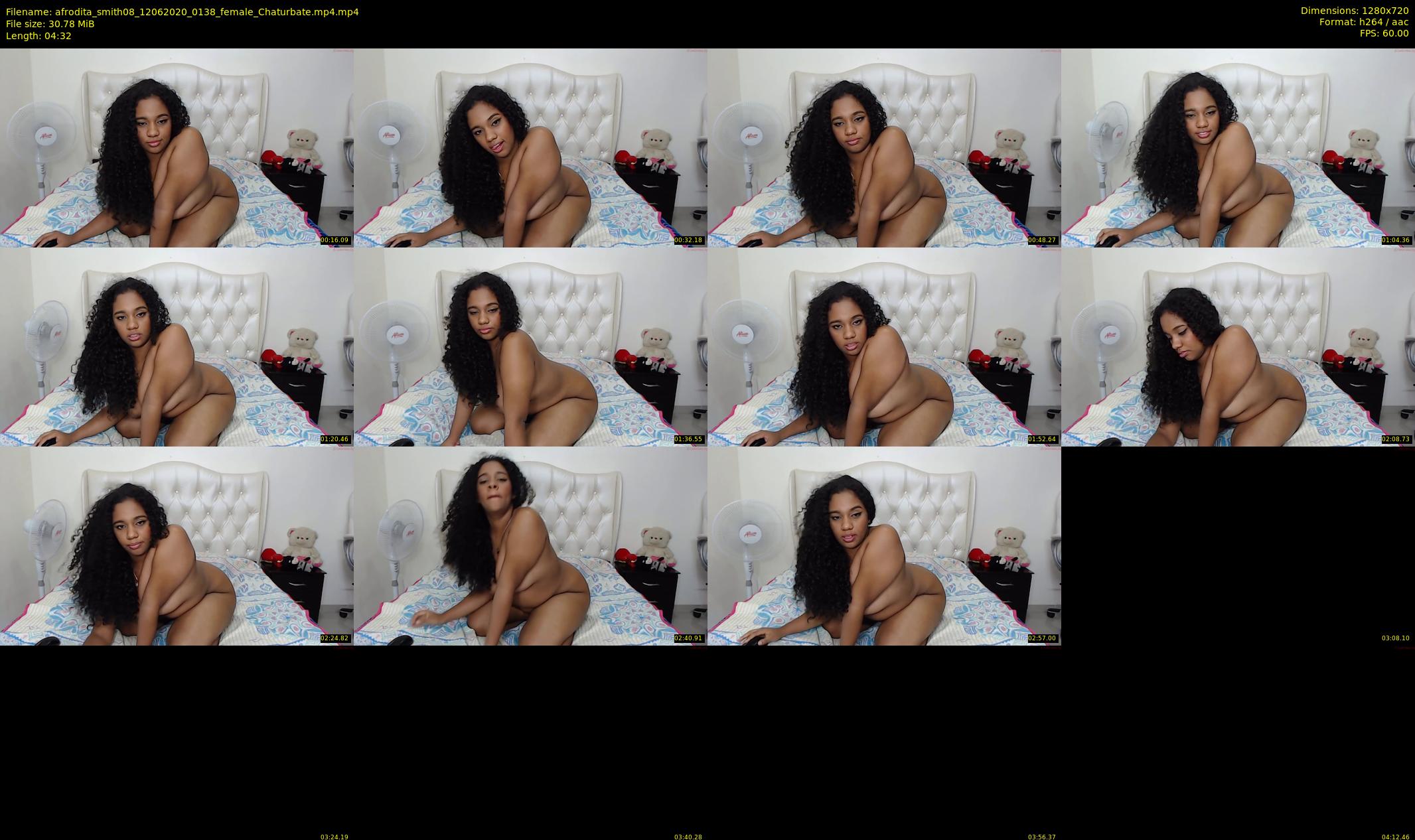 afrodita_smith08 — 5 minute Chaturbate female cam show recording, 720p, Jun 12, 2020