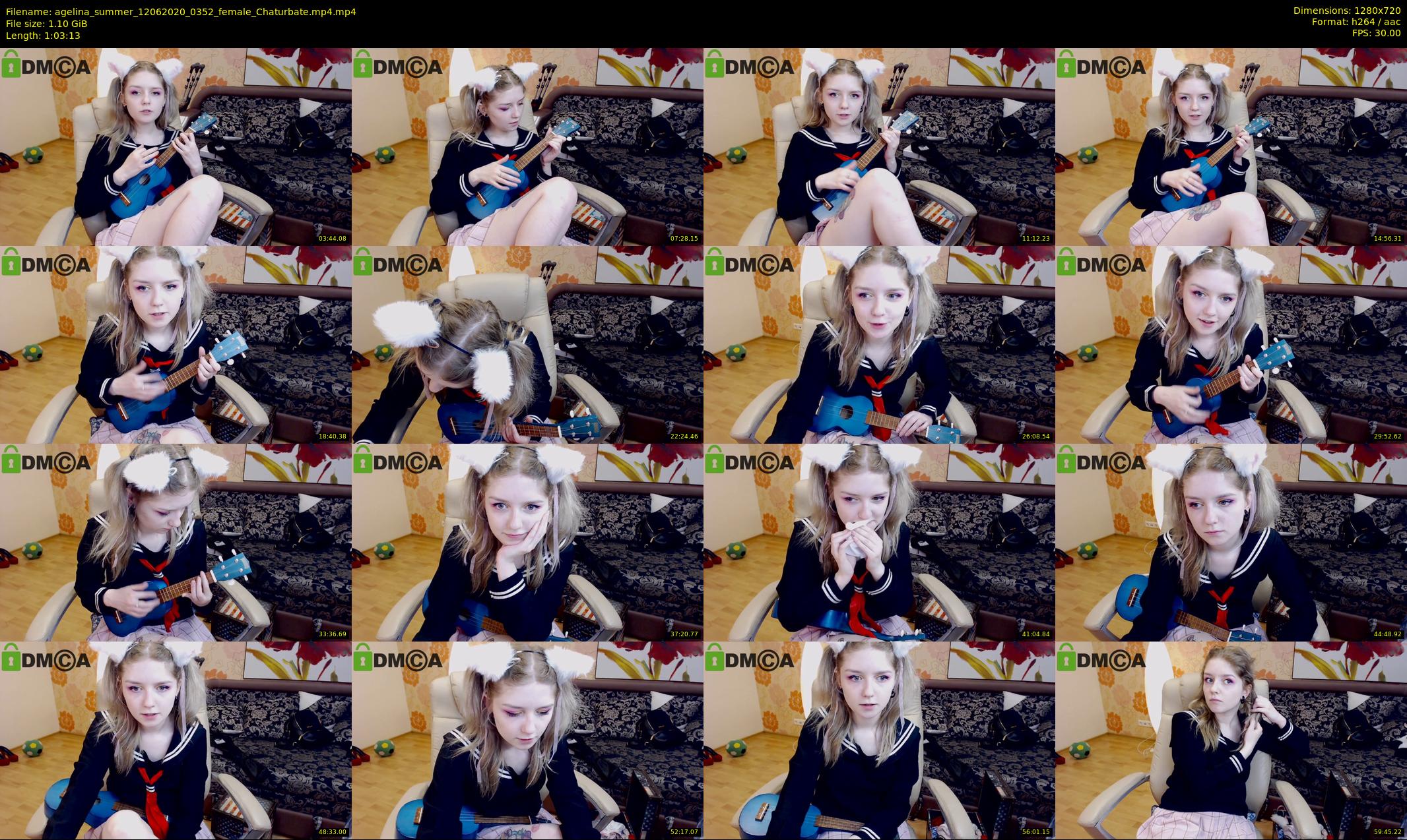 agelina_summer — 64 minute Chaturbate female cam show recording, 720p, Jun 12, 2020