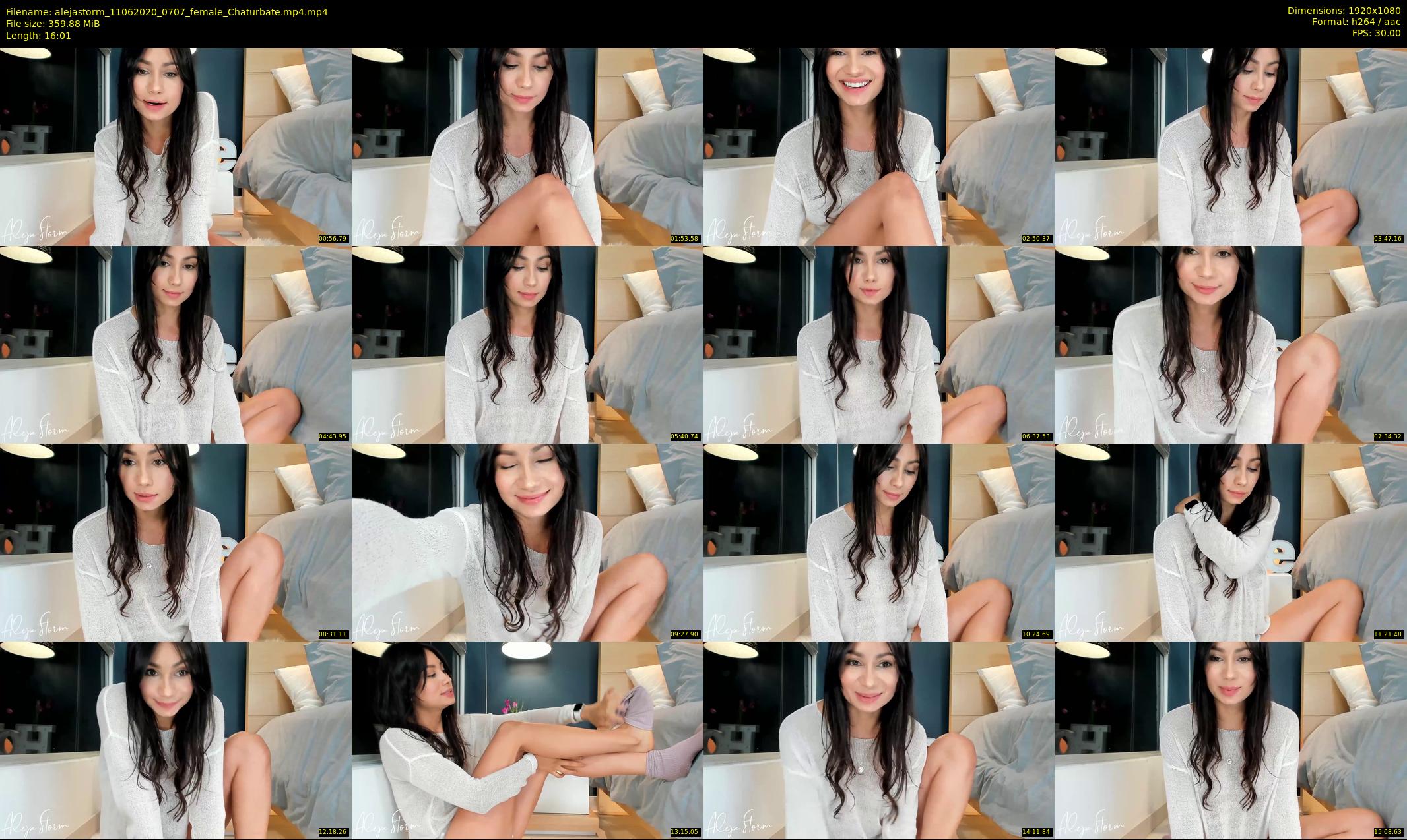 alejastorm — 17 minute Chaturbate female cam show recording, 1080p, Jun 11, 2020